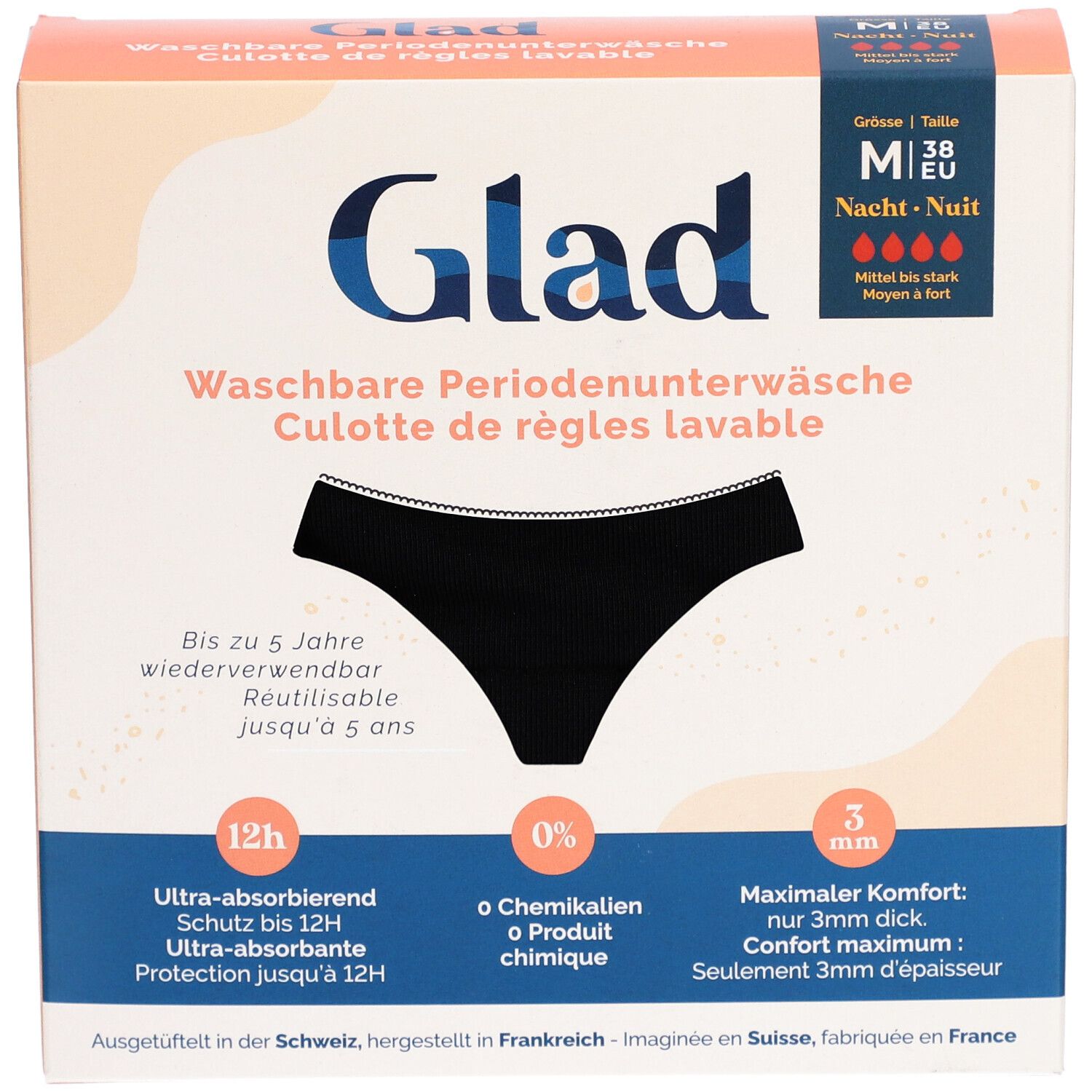 GLAD Nacht Periodenunterwäsche M stark