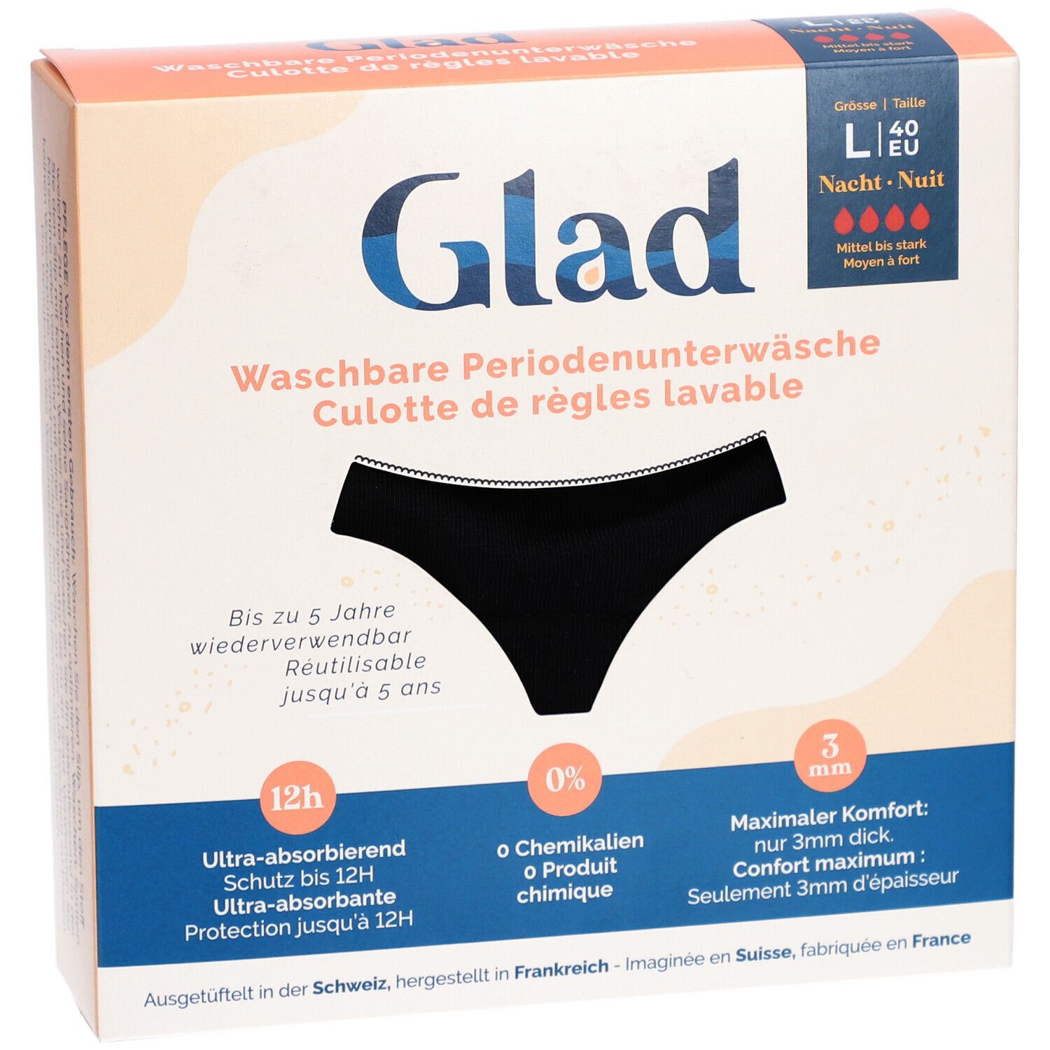 GLAD Nacht Periodenunterwäsche L stark