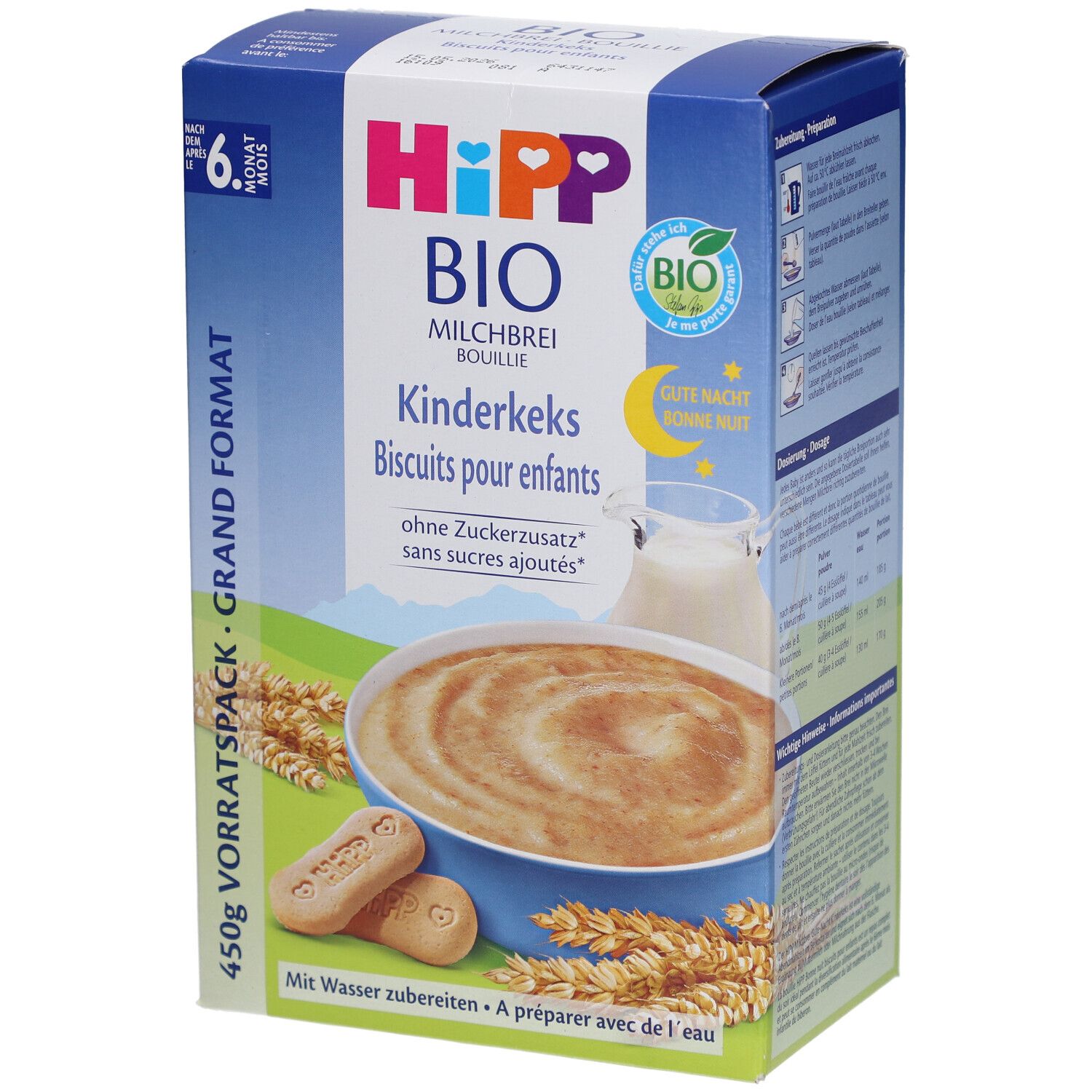 HIPP Gute Nacht Brei Bio Kinderkekse - Nach 6 Monaten
