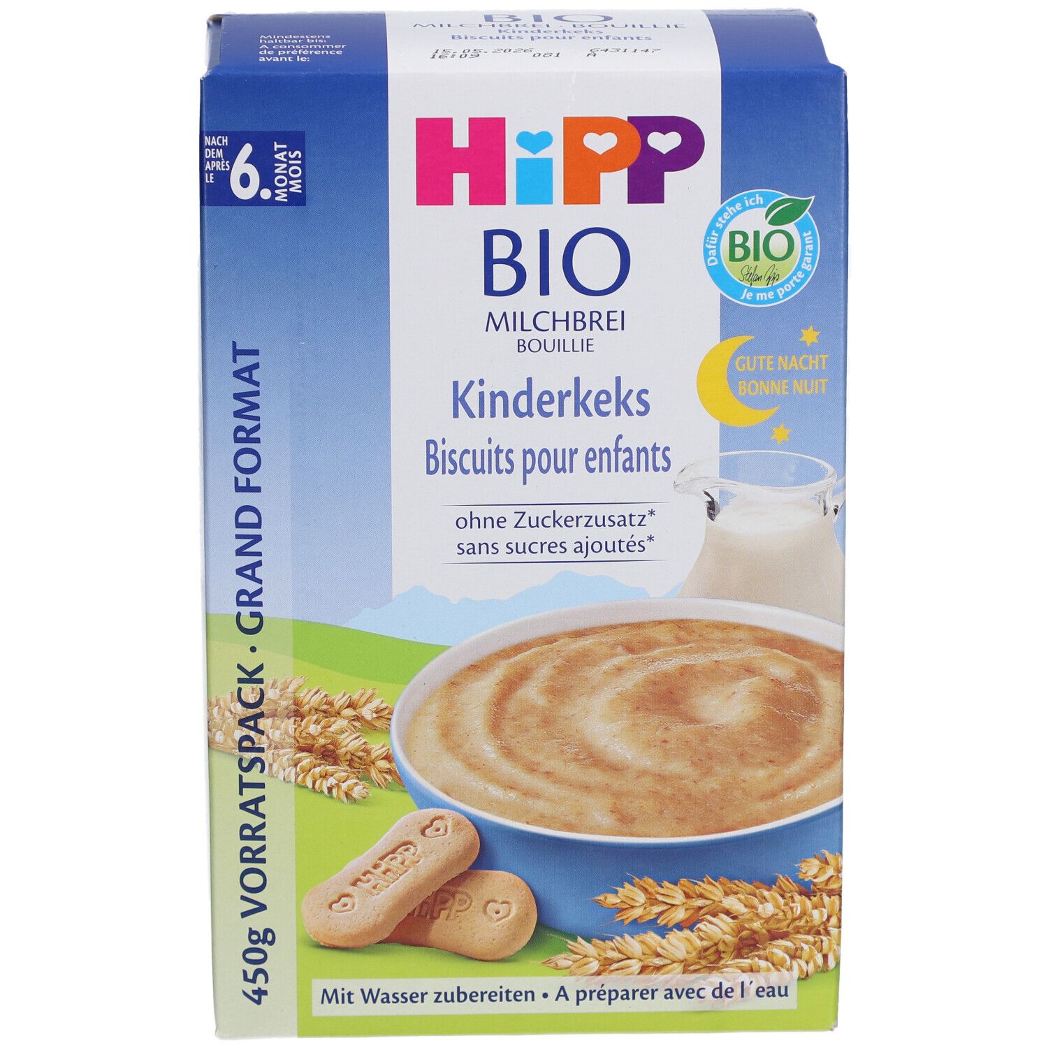 HIPP Gute Nacht Brei Bio Kinderkekse - Nach 6 Monaten