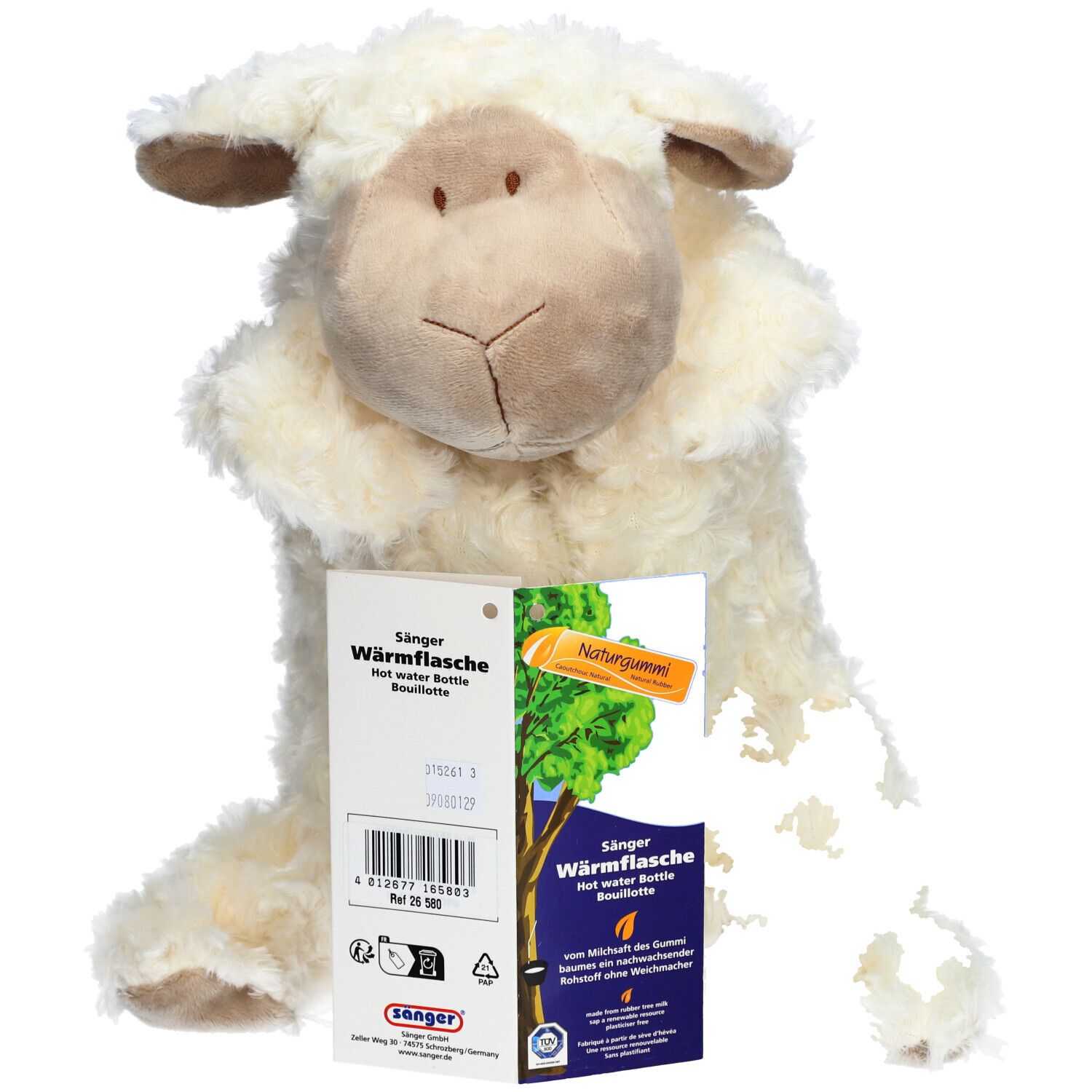 SÄNGER Bouillotte Plüsch 0,8l Mouton Sonja