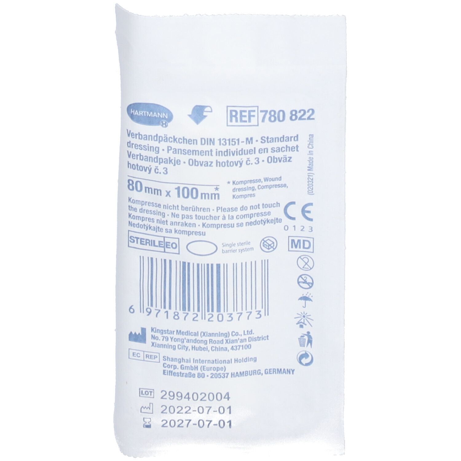 HARTMANN Notfallverband 80 x 100 cm