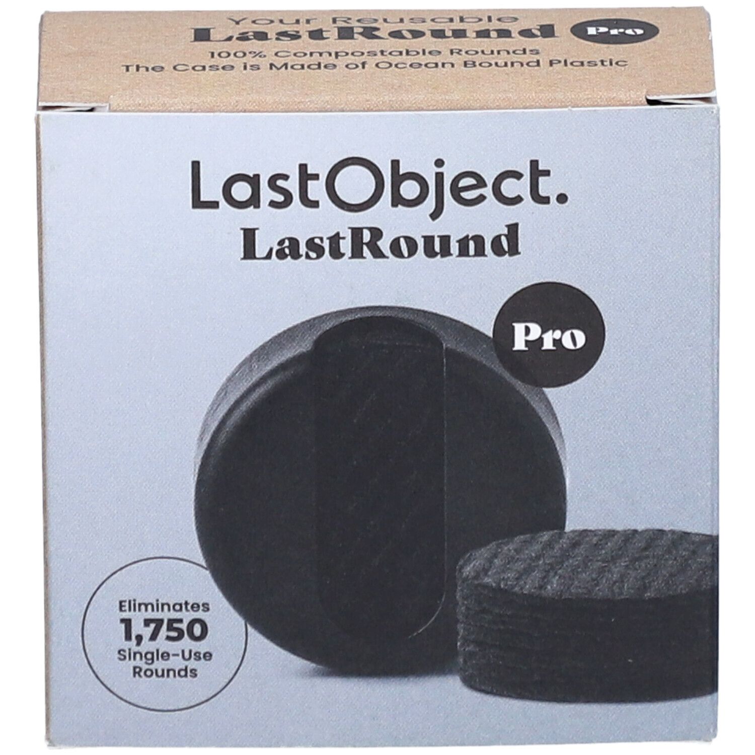 LASTROUND PRO Wiederverwendbare Wattepads schwarz