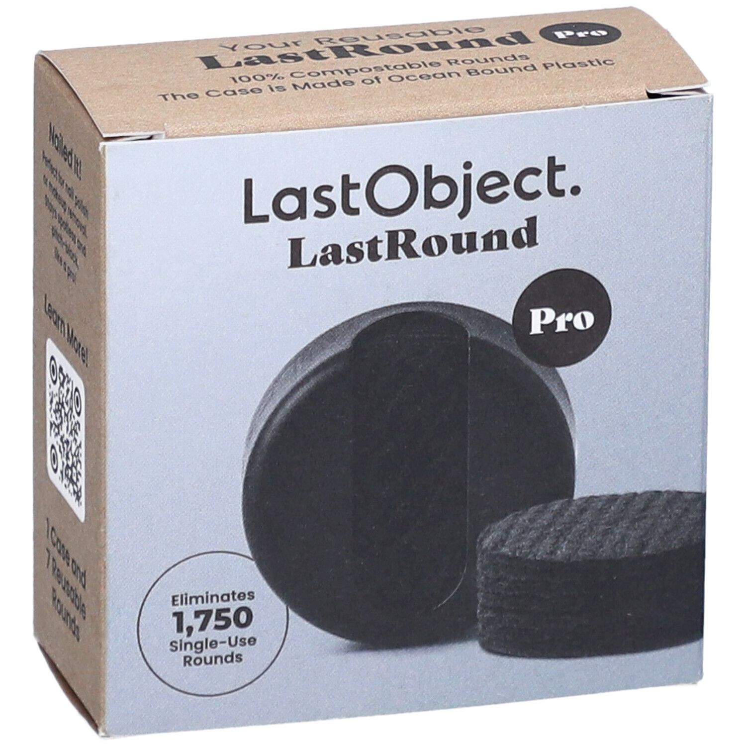 LASTROUND PRO Wiederverwendbare Wattepads schwarz