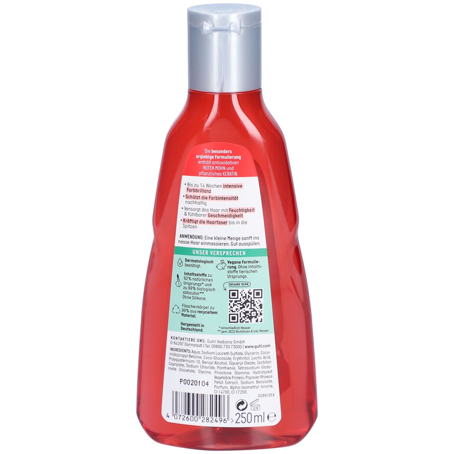 GUHL Color Schutz&Pflege Shampoo Farbglanz 250 ml