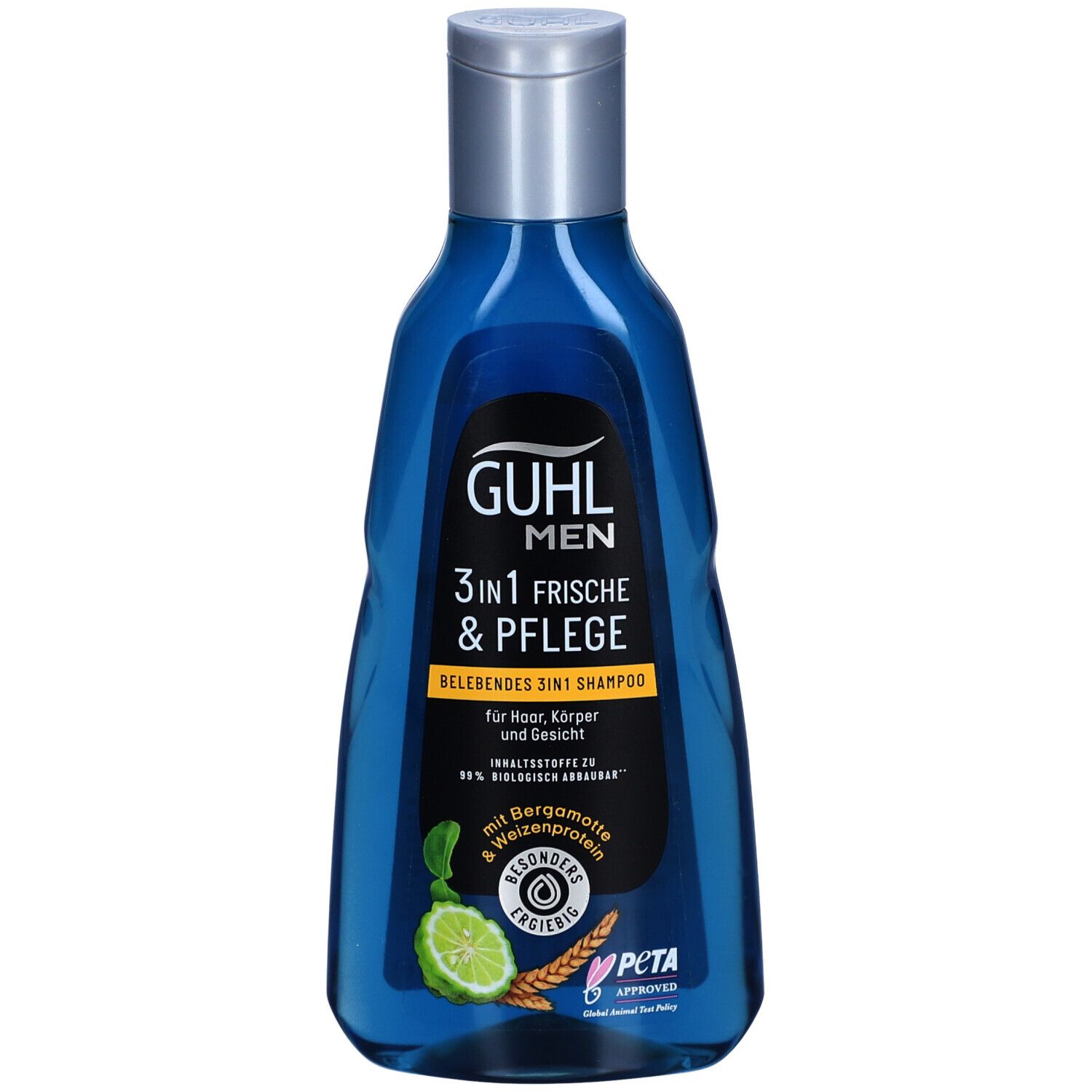 GUHL Men 3 in 1 Frische und Pflege Belebendes Shampoo