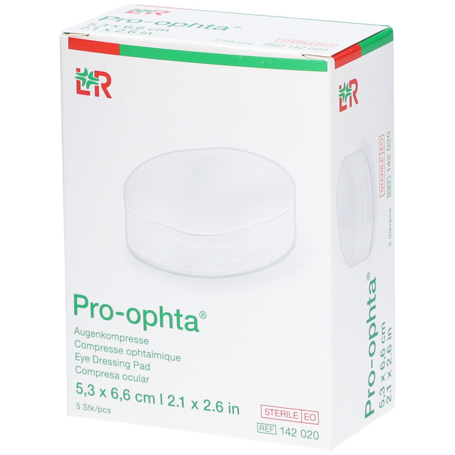 LR Pro-opthta® Compresse ophtalmique 5,3 x 6,6 cm