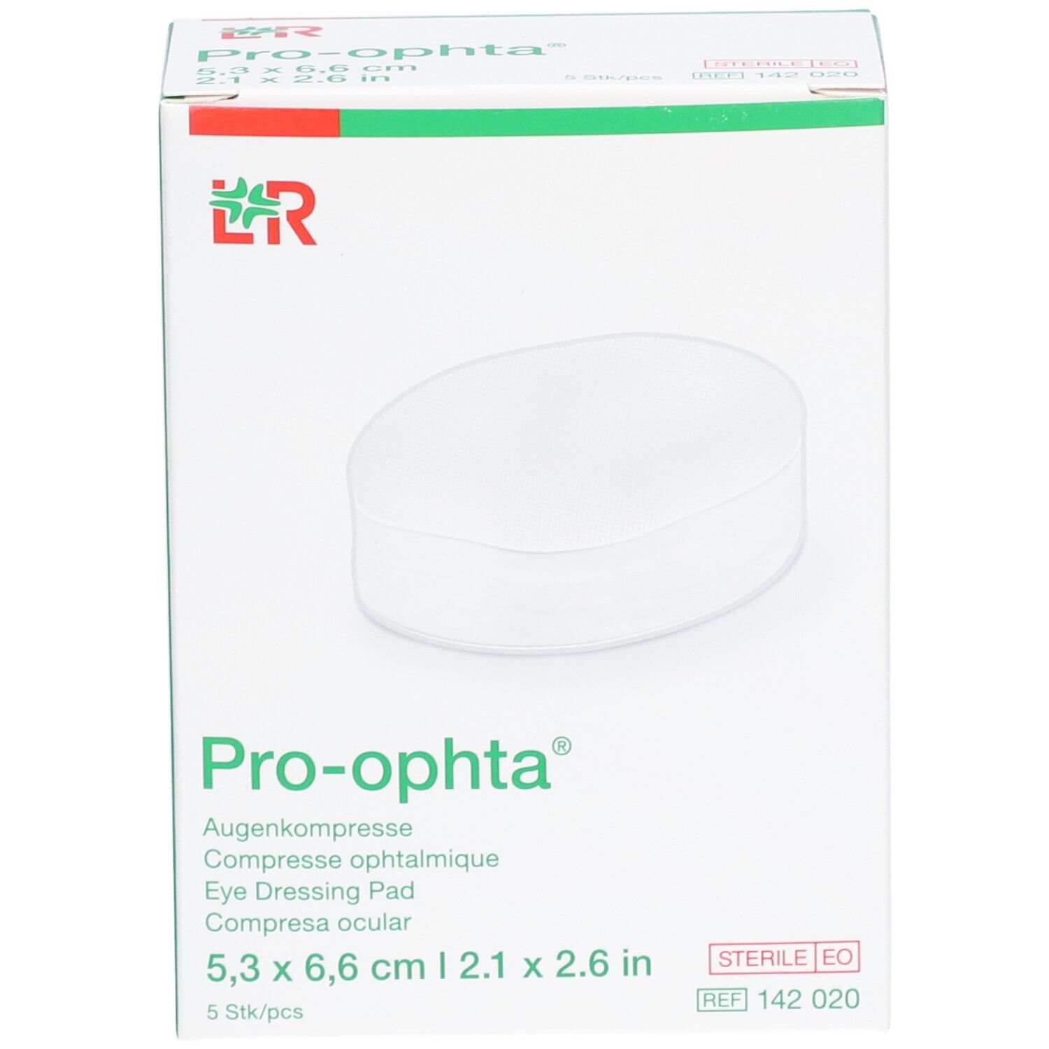 LR Pro-opthta® Compresse ophtalmique 5,3 x 6,6 cm