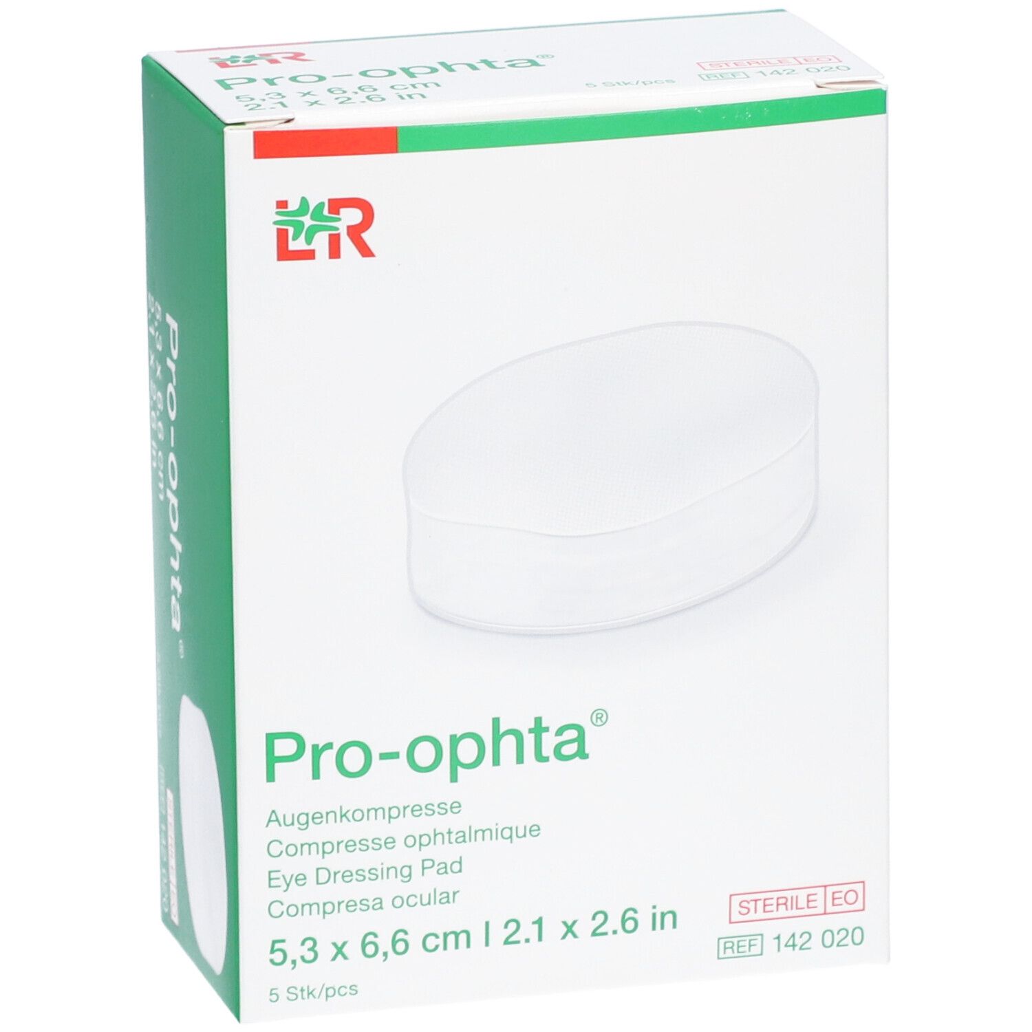 LR Pro-opthta® Compresse ophtalmique 5,3 x 6,6 cm