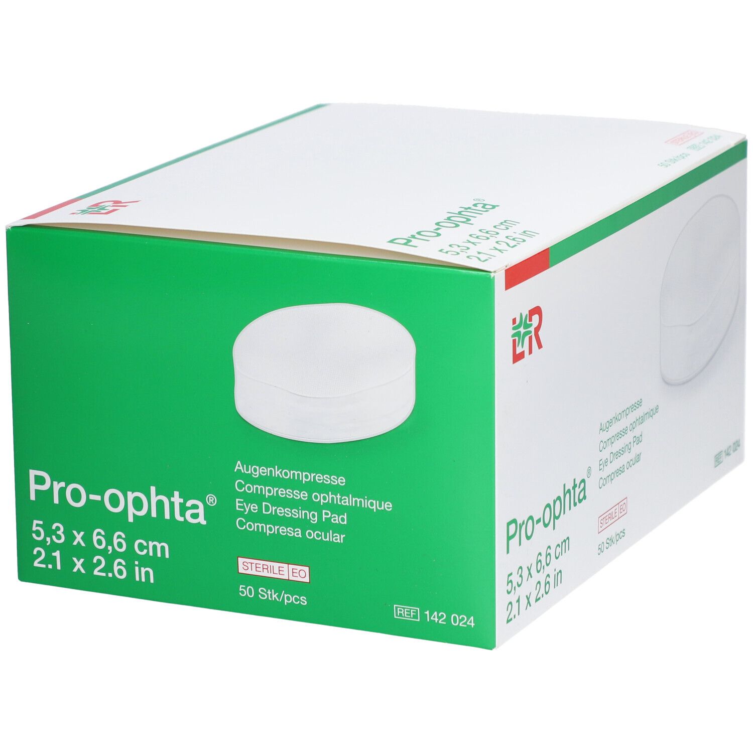 Pro-ophta Augenkompresse 5.3x6.6cm 50 St - Redcare Apotheke