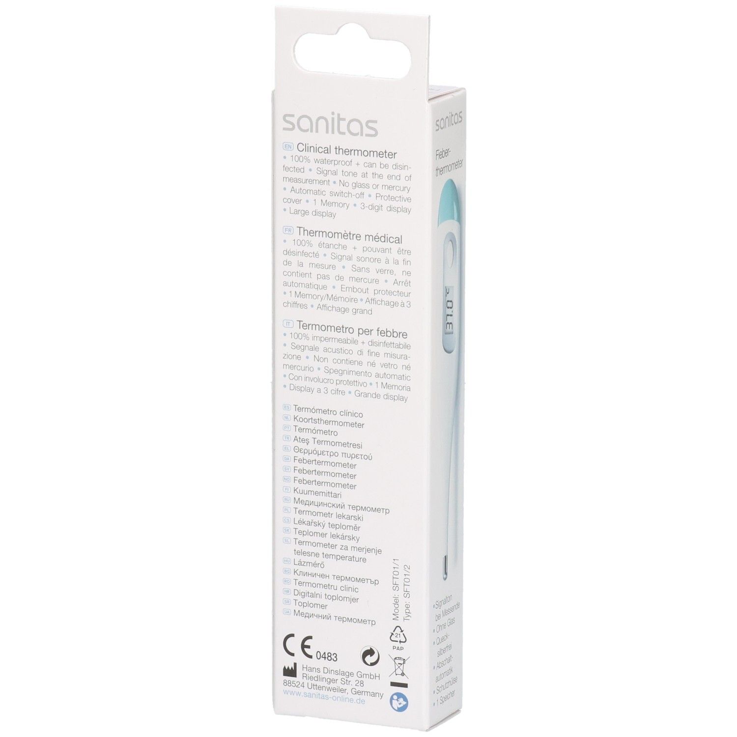 SANITAS Fieberthermometer digital SFT 01/1