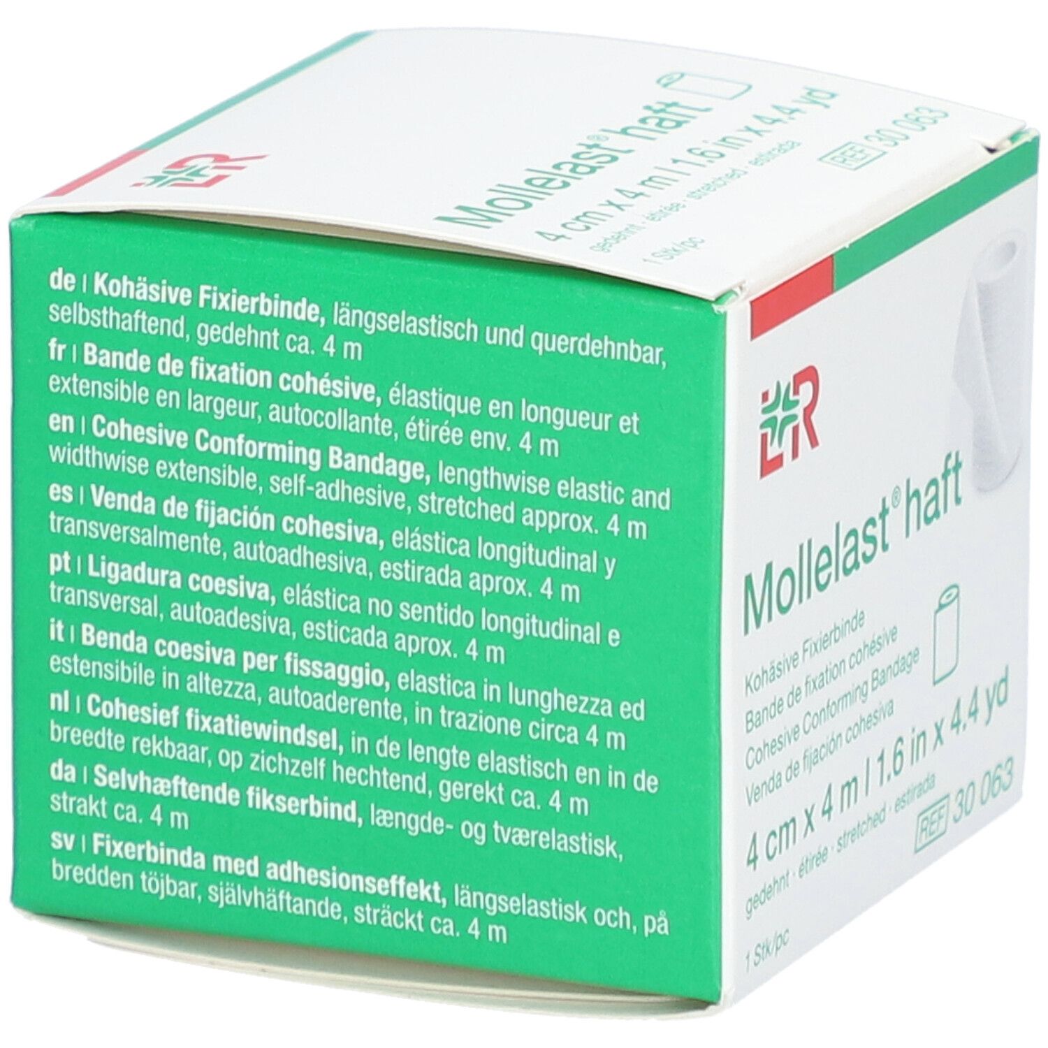 MOLLELAST haft Fixierbinde 4cmx4m weiss