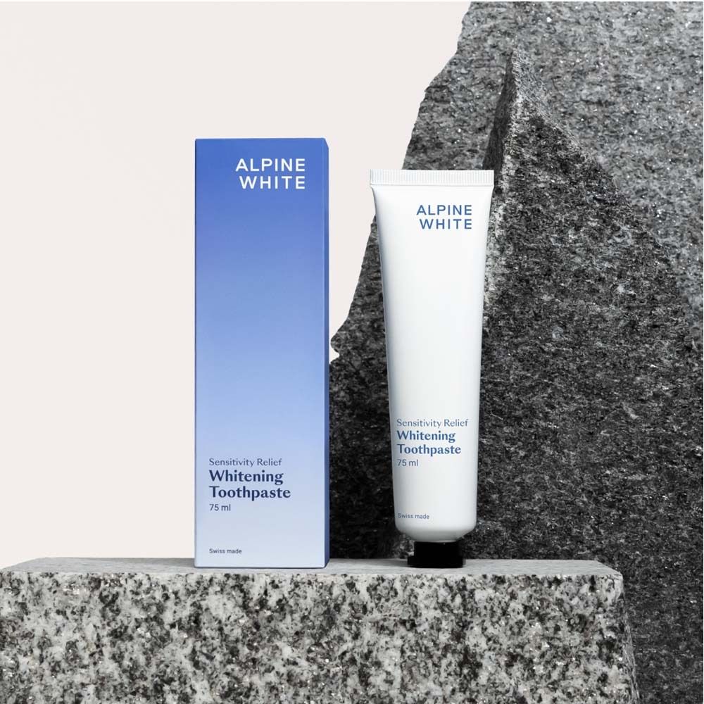 ALPINE WHITE Whitening Zahnpasta Linderung von Empfindlichkeit