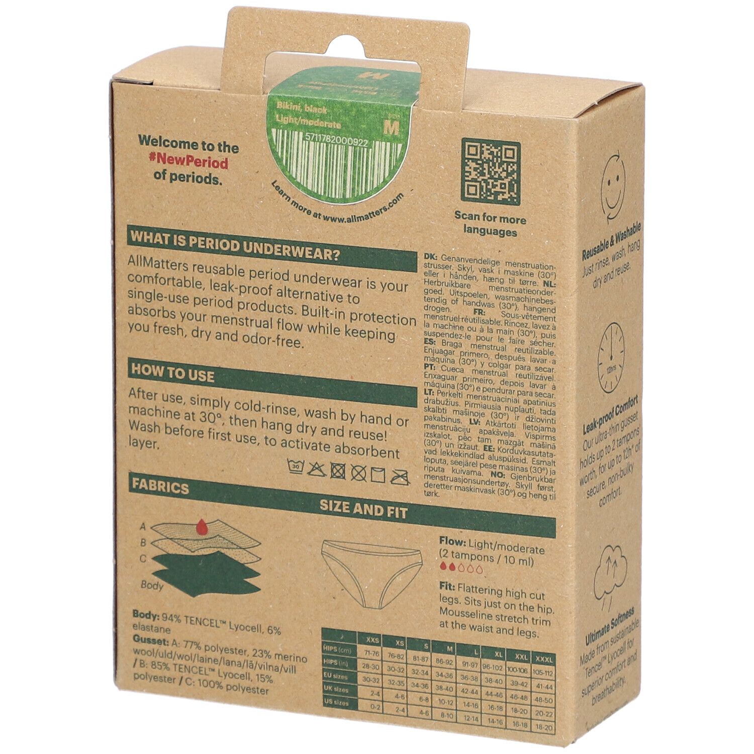 ALLMATTERS Periodenunterwäsche Slip M