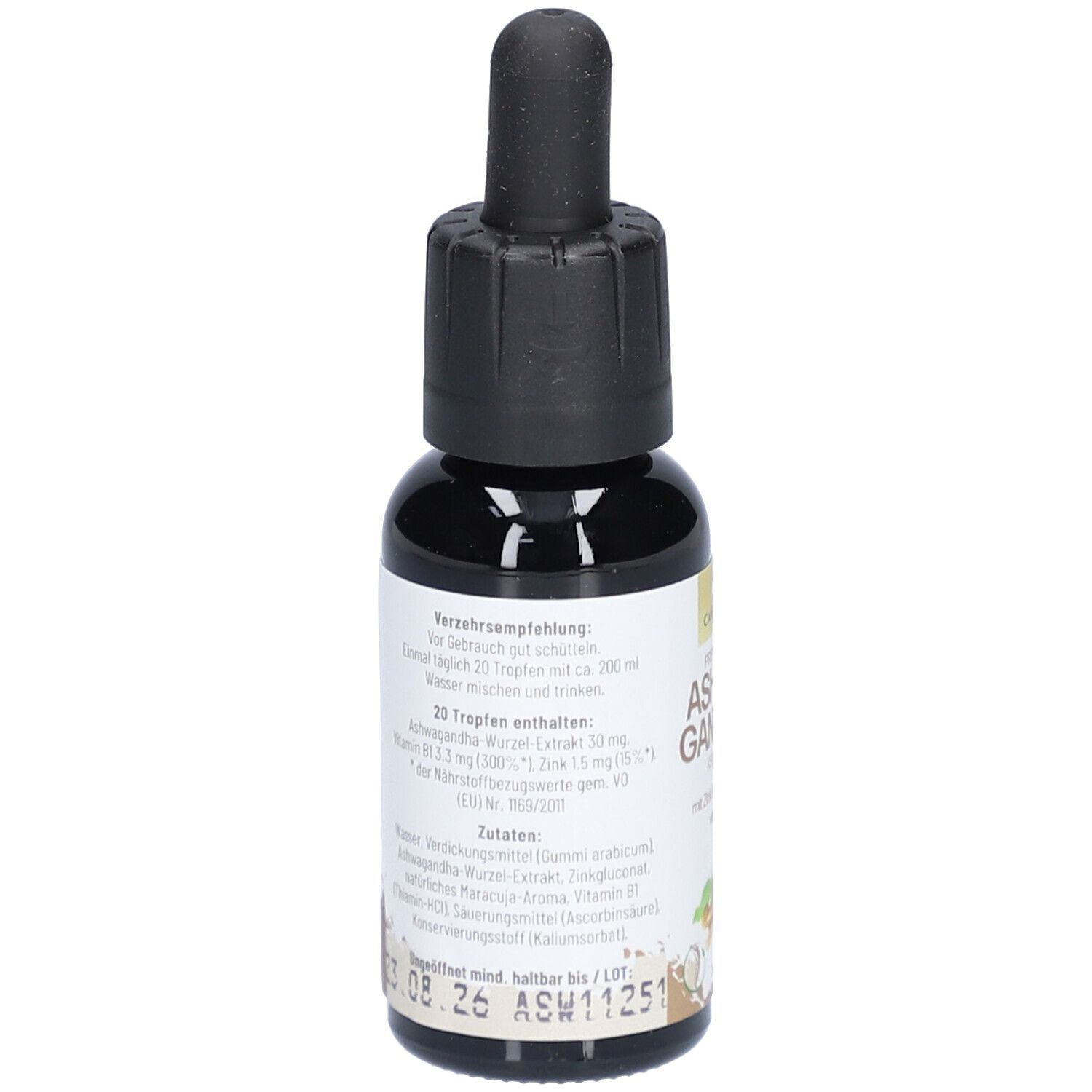 CannSol Premium Ashwagandha KSM-66 mit Zink und Vitamin B1