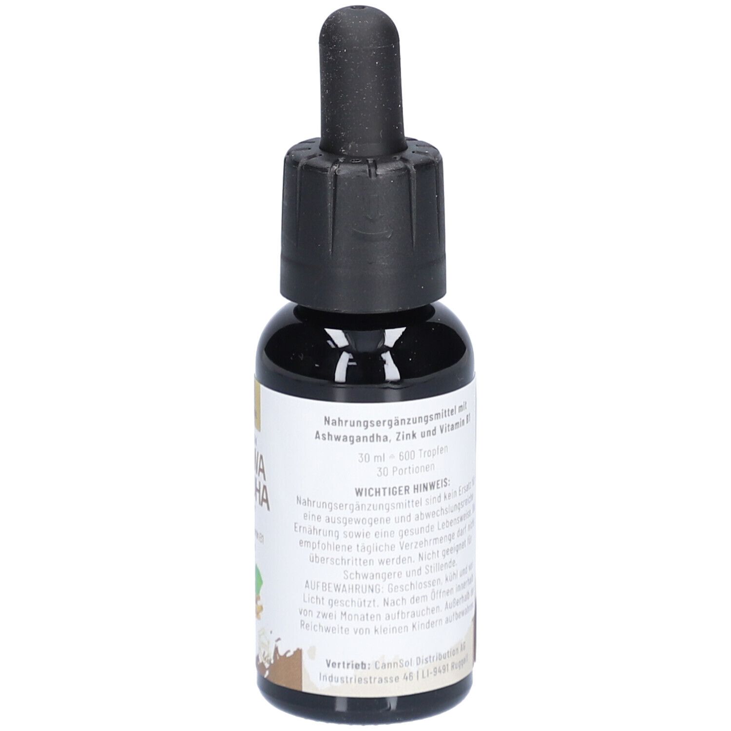 CannSol Premium Ashwagandha KSM-66 mit Zink und Vitamin B1