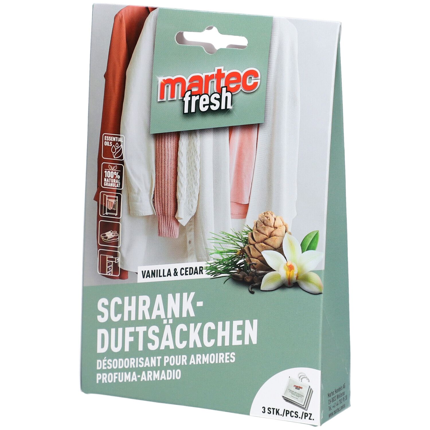 MARTEC Schrank-Duftsäckchen 3 Stk