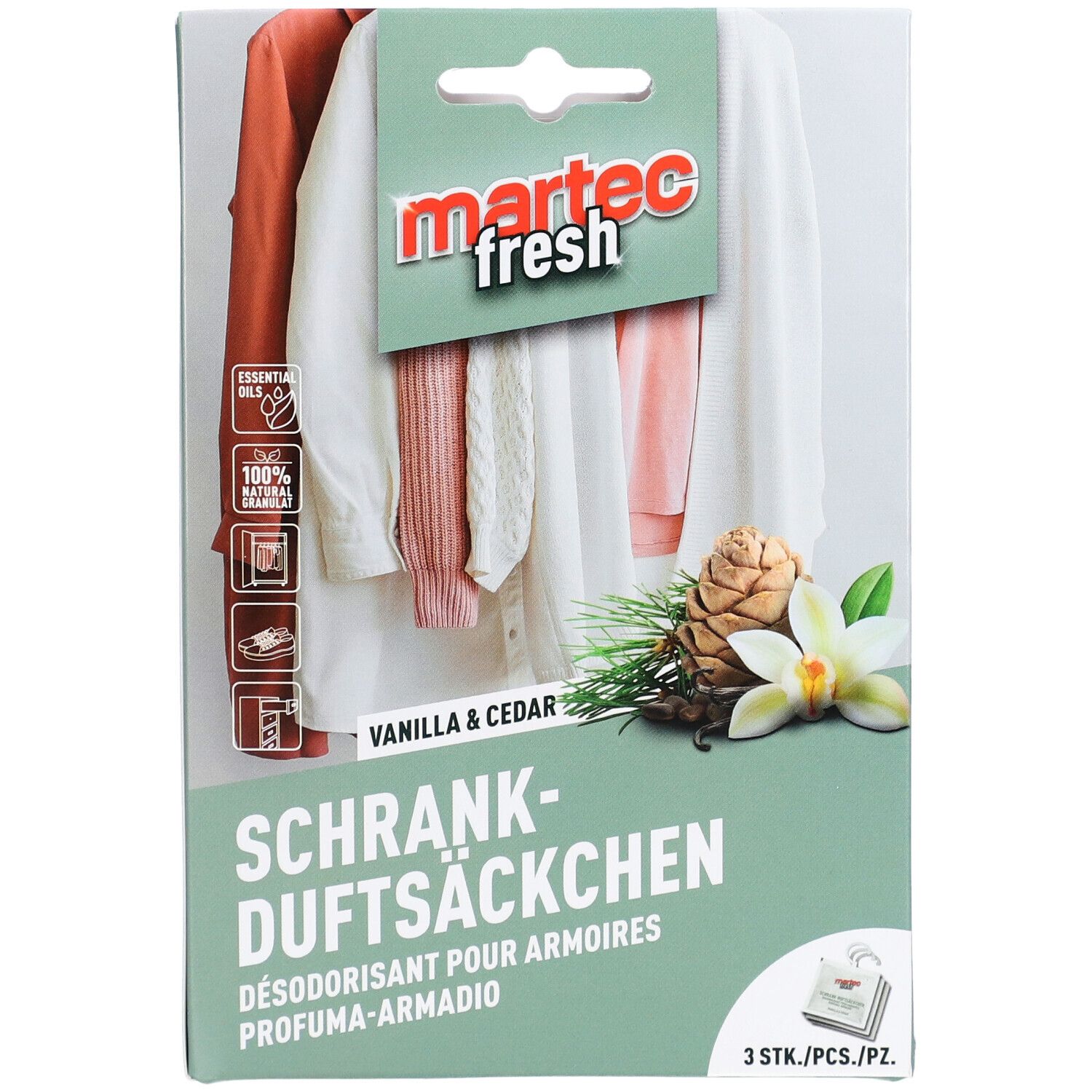 MARTEC Schrank-Duftsäckchen 3 Stk