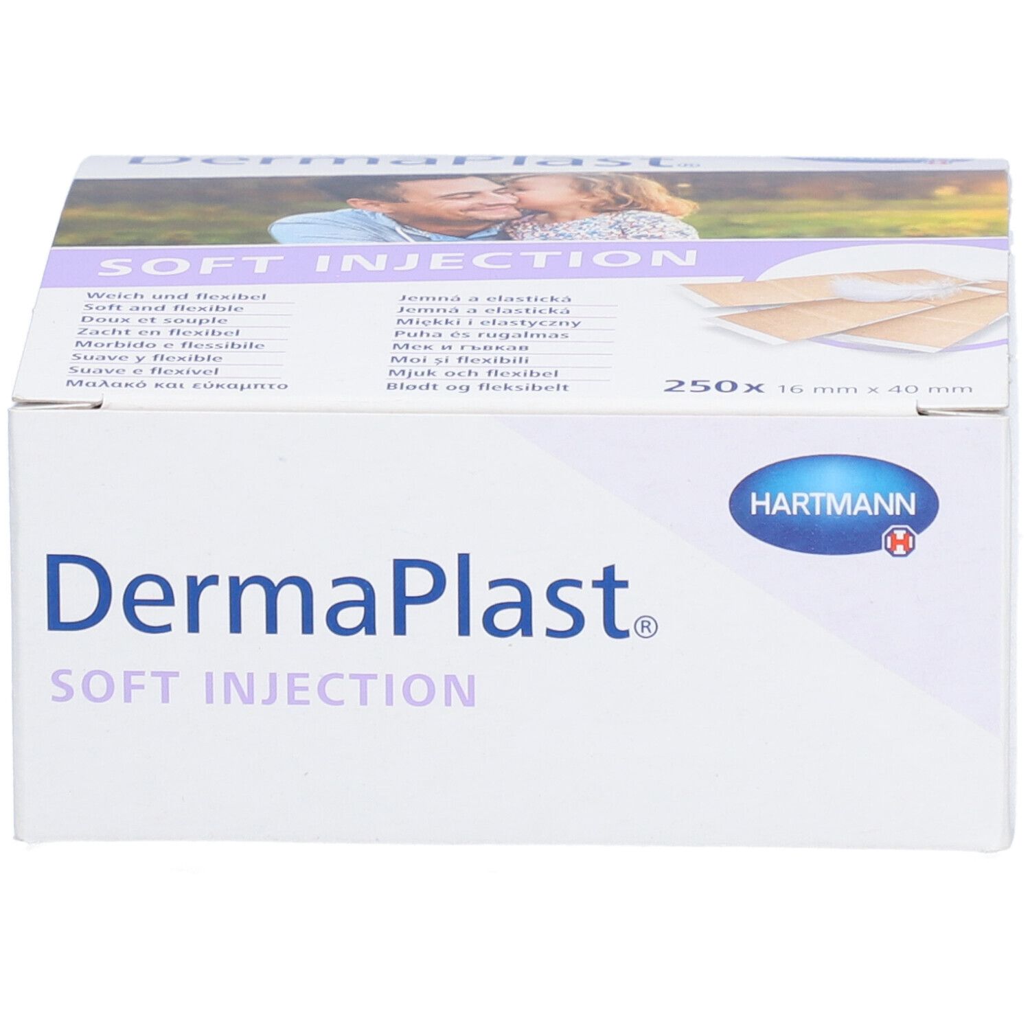 HARTMANN Dermaplast® Soft Injection Pansements 16 x 40 mm beige