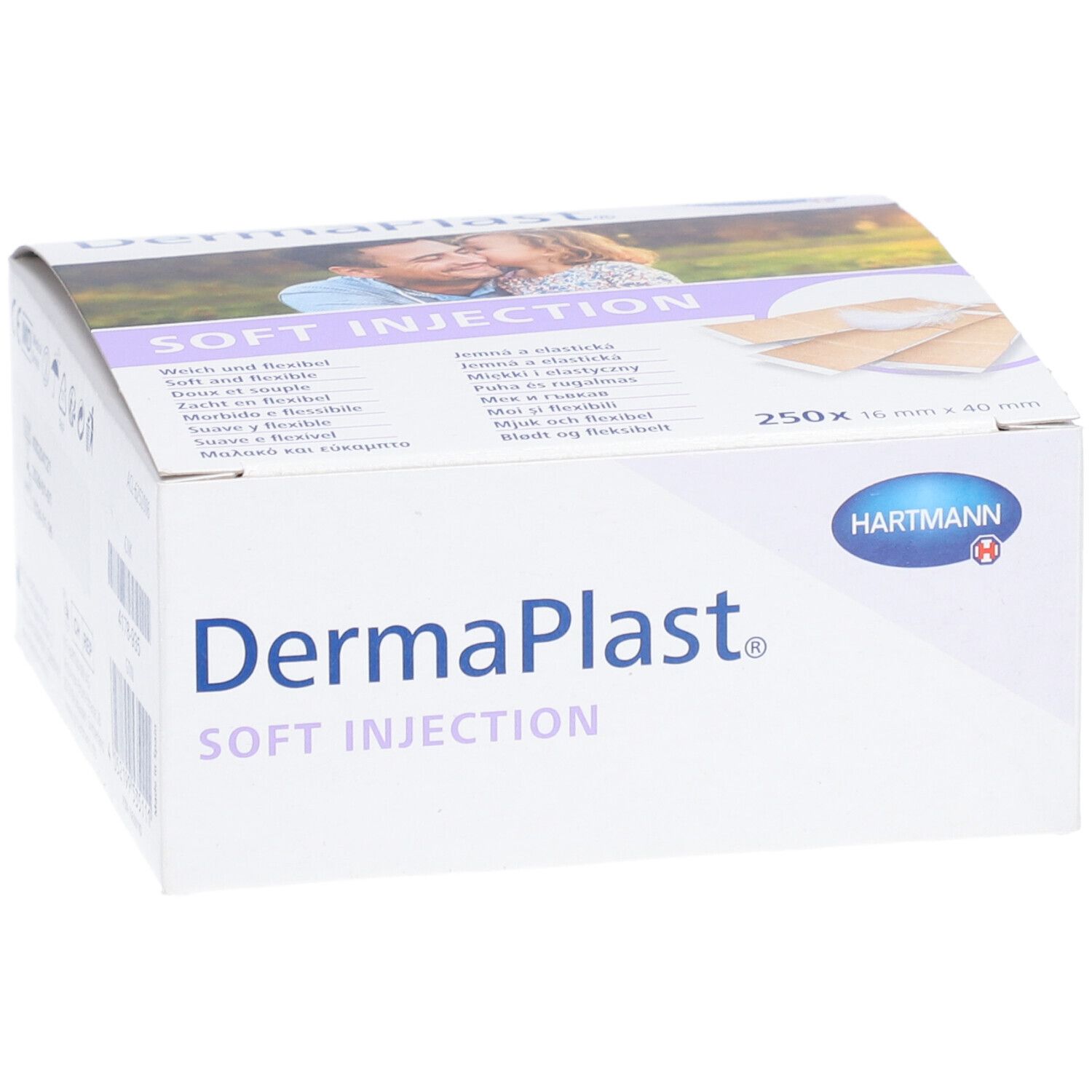 HARTMANN Dermaplast® Soft Injection Pansements 16 x 40 mm beige