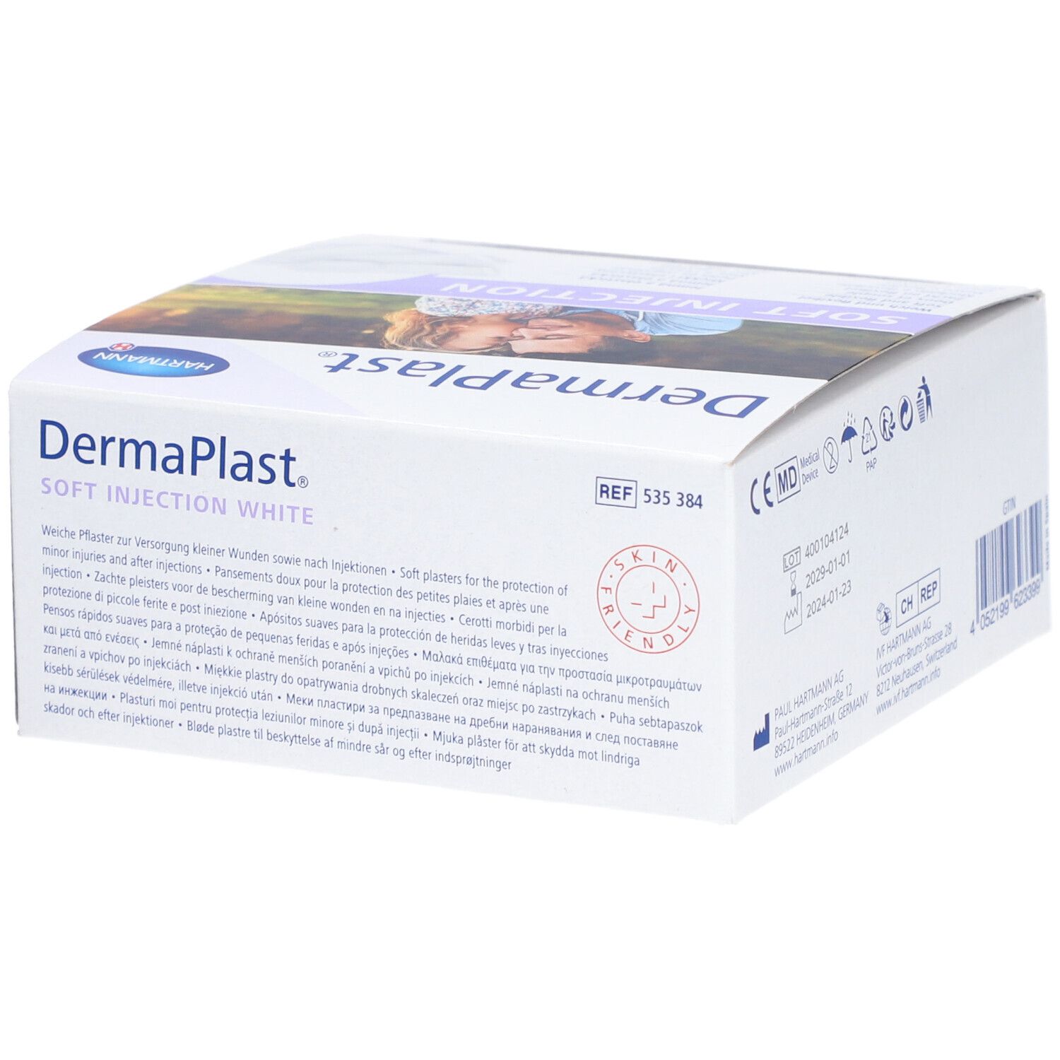 HARTMANN Dermaplast® Soft Injection Pflaster 16 x 40 mm weiß
