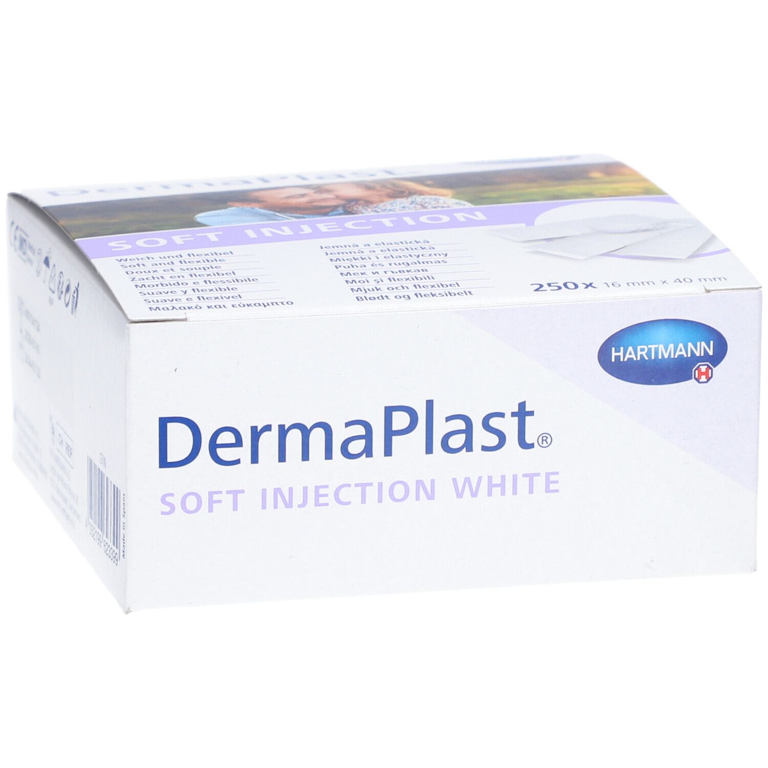 HARTMANN Dermaplast® Soft Injection Pflaster 16 x 40 mm weiß