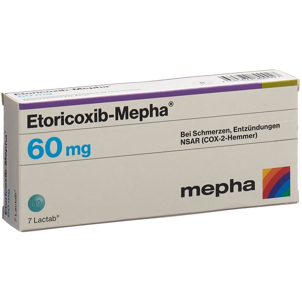 ETORICOXIB Mepha Lactab 60 mg SDO