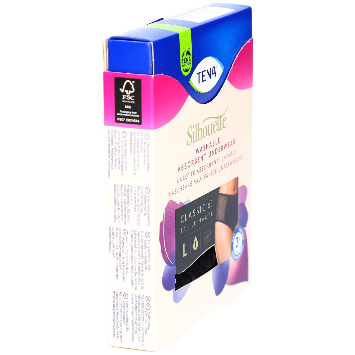 TENA Silhouette Classic Washable Underwear L schwarz waschbar