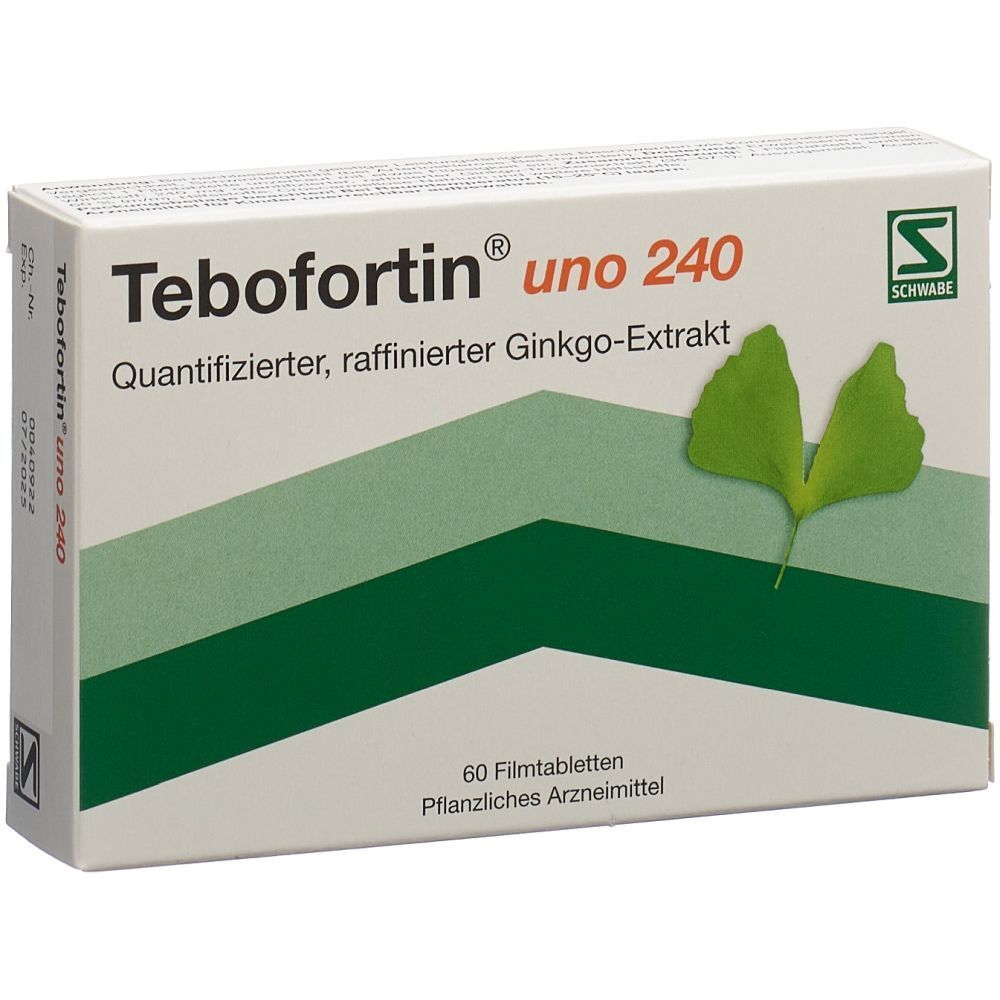 TEBOFORTIN uno Filmtabl 240 mg 60 Stk