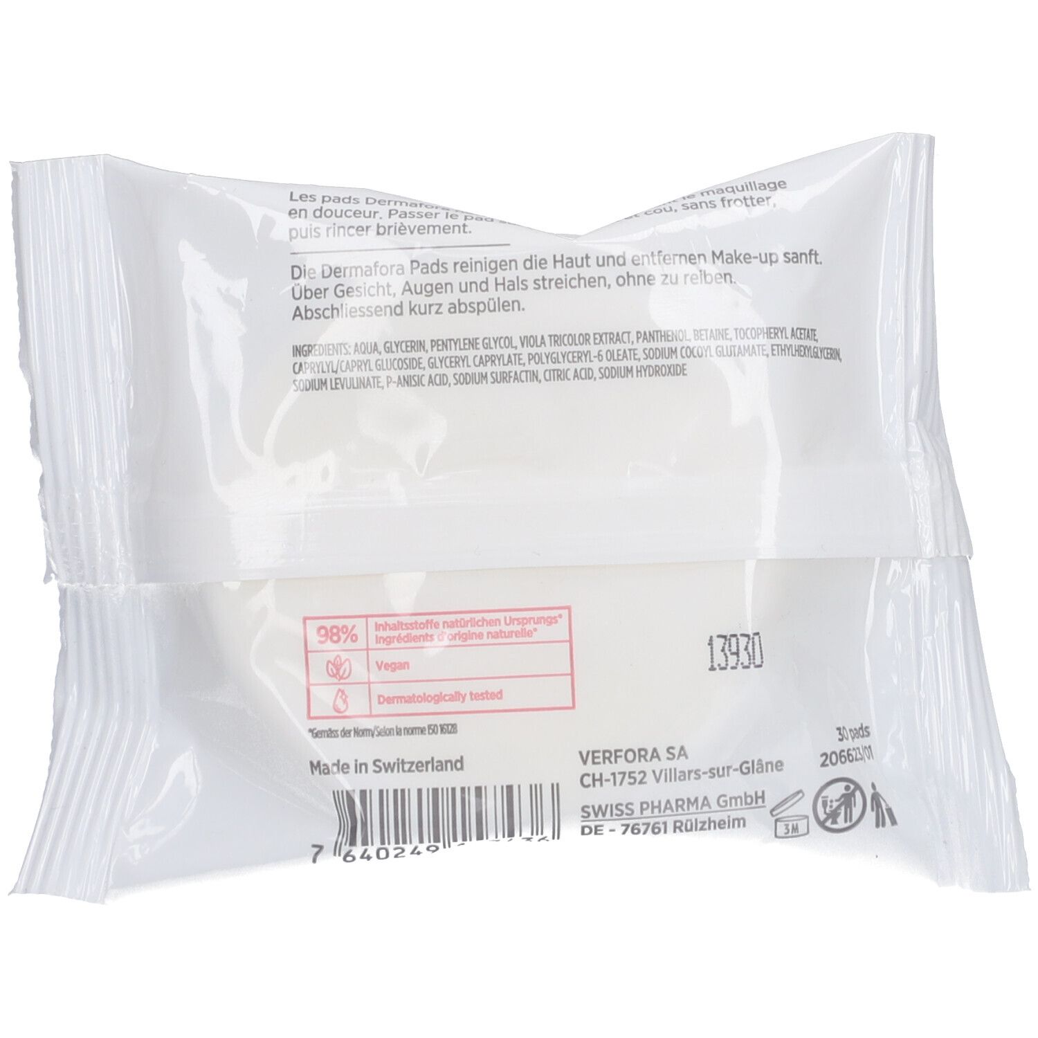 DERMAFORA Instant Glow - Reinigungspads