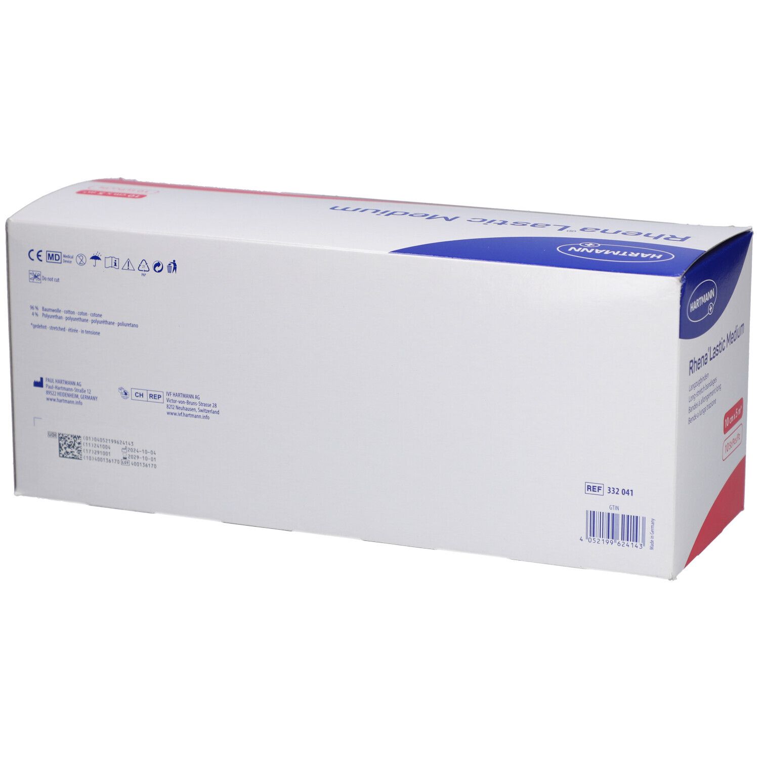 HARTMANN Rhena® Lastic Medium Bandes à allongement long 10 cm x 5 m