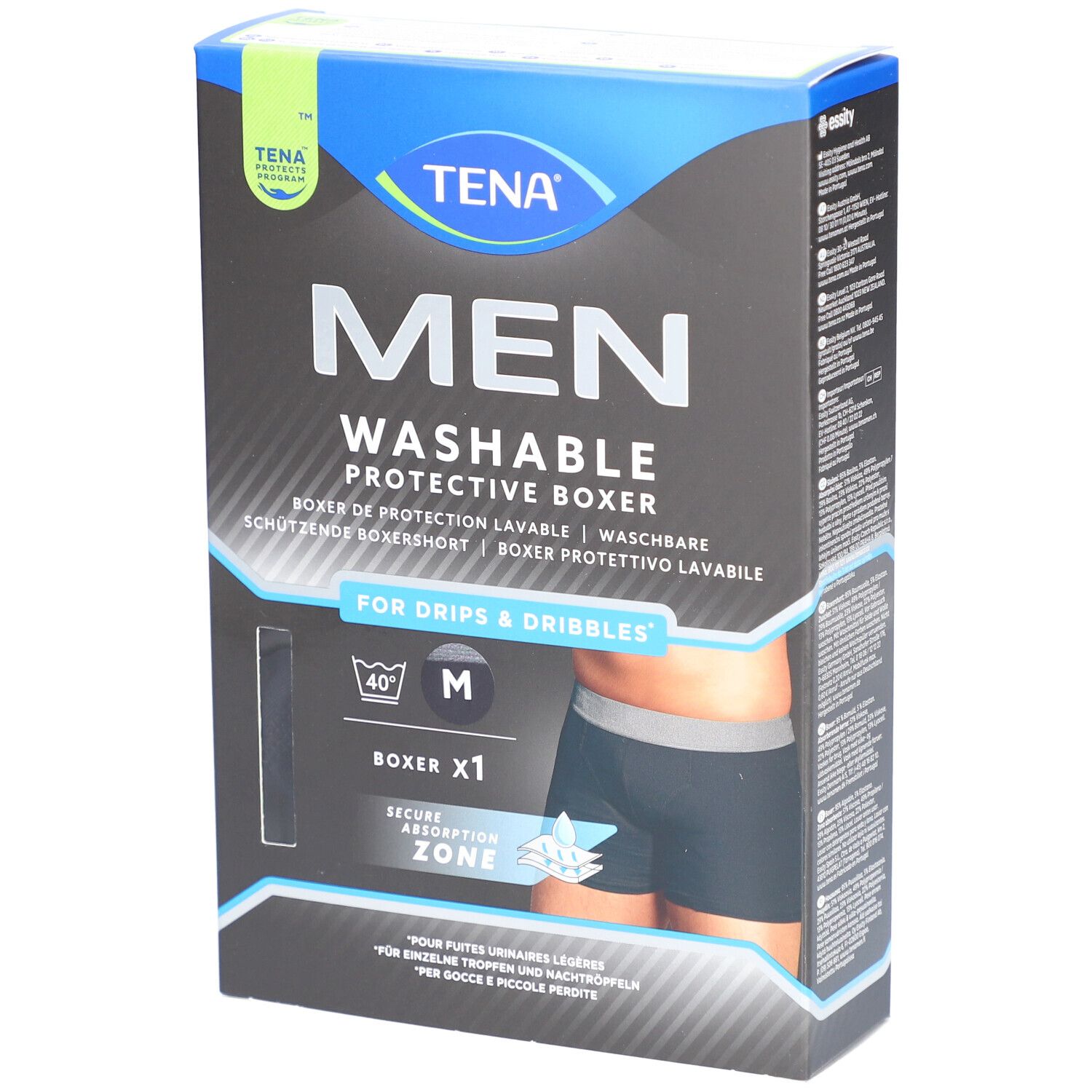 TENA® Men waschbare Inkontinenz-Boxershorts Größe M