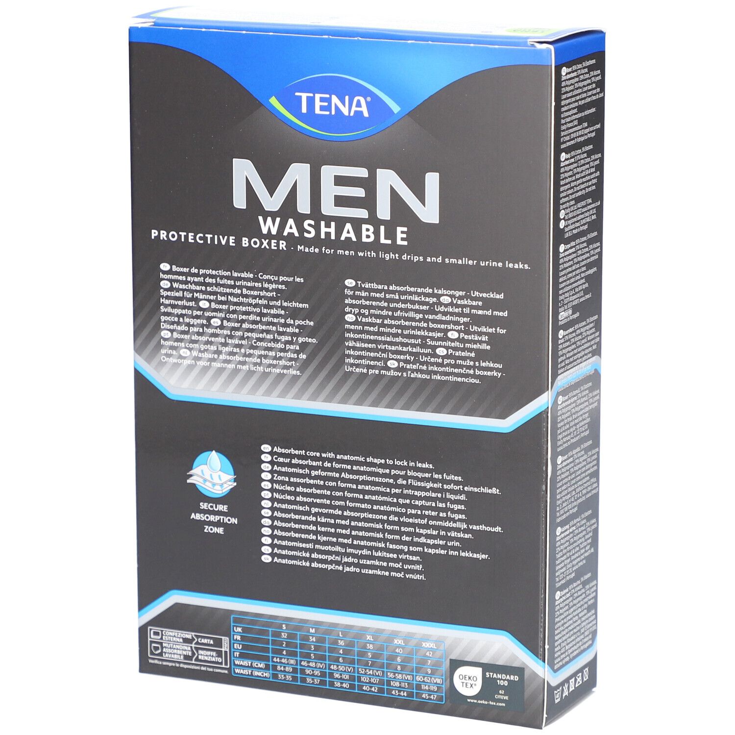 TENA® Men waschbare Inkontinenz-Boxershorts Größe M