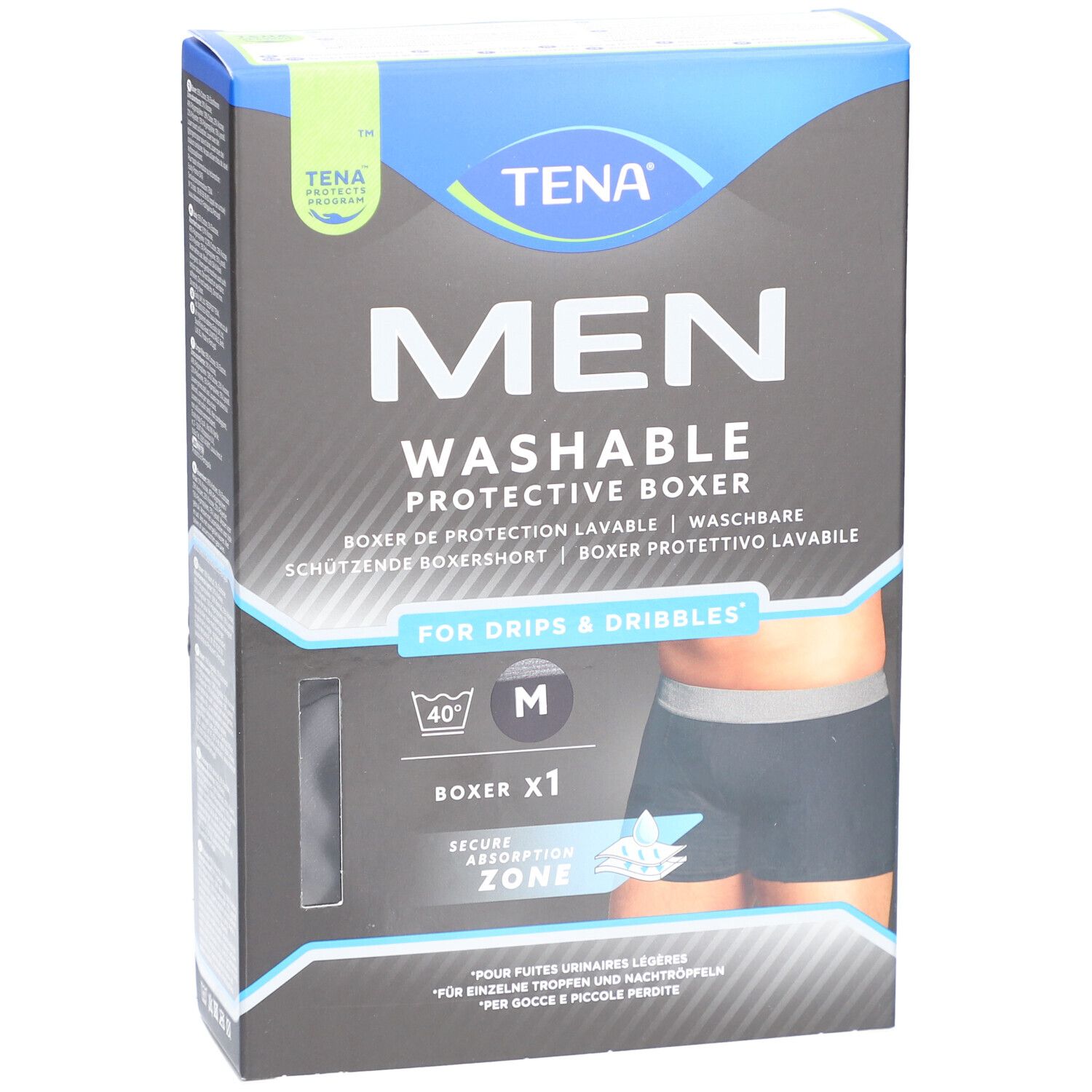 TENA® Men waschbare Inkontinenz-Boxershorts Größe M
