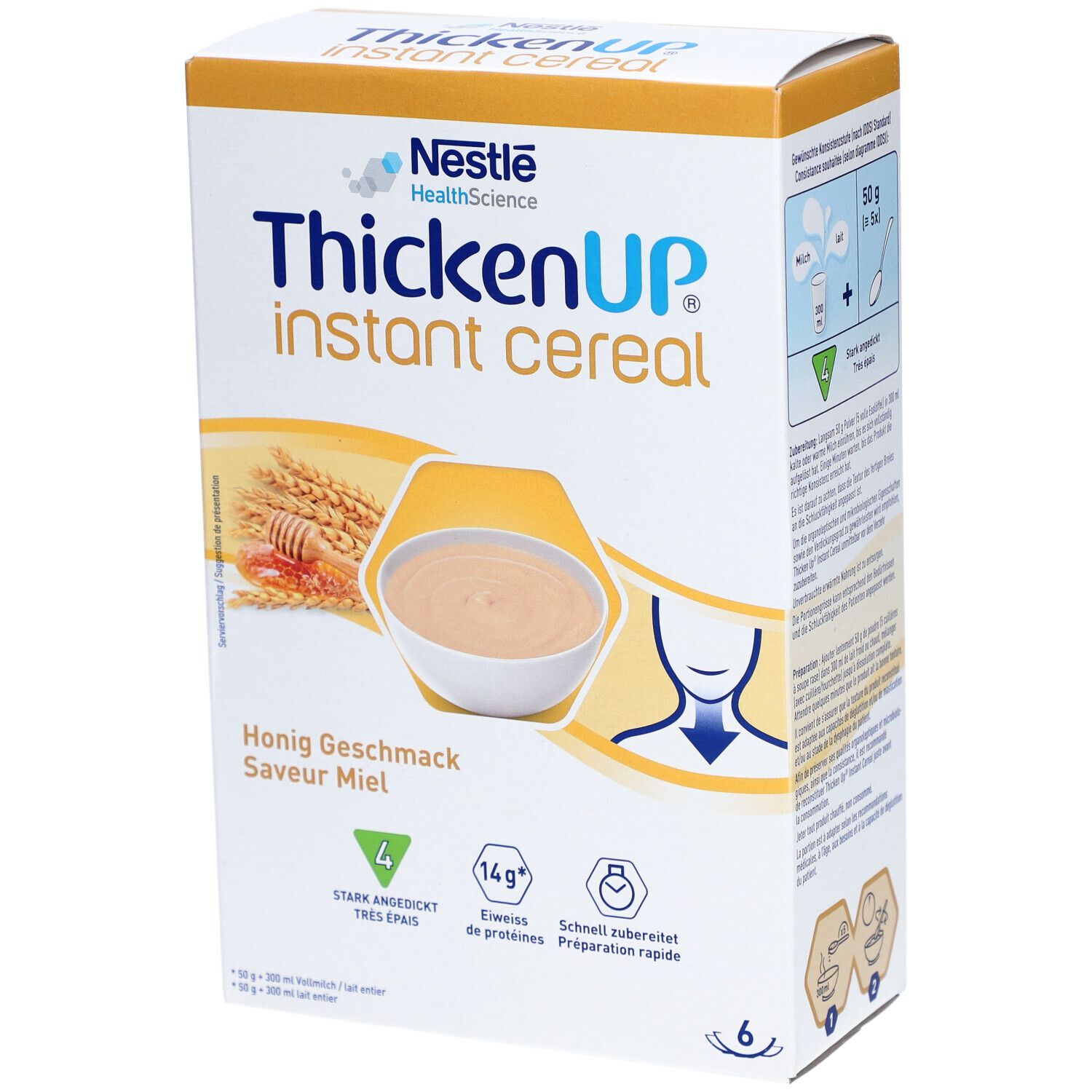 Nestlé Health Science ThickenUP® instant cereal Saveur Miel