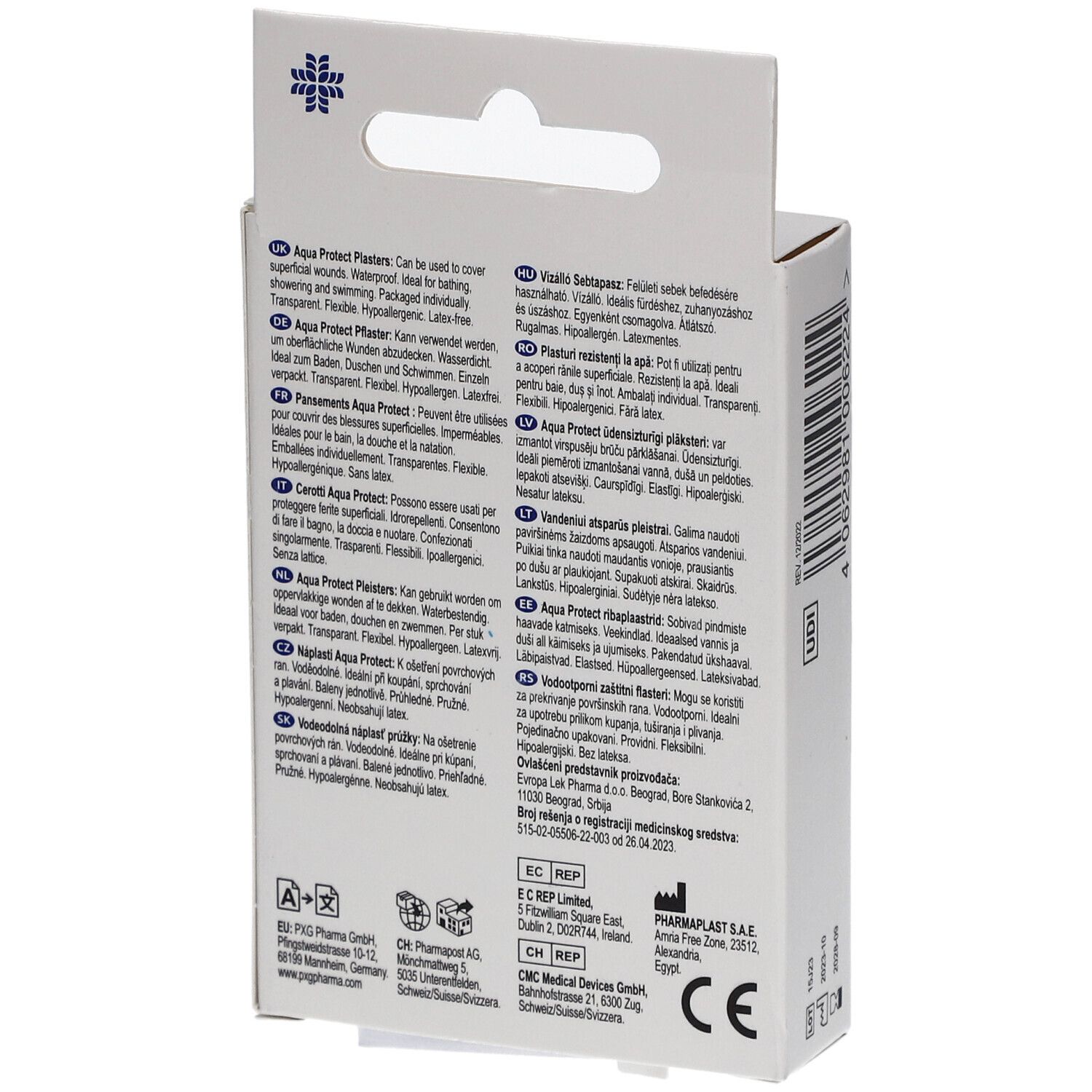 LIVSANE Aqua Protect Pflaster 2 Größen: 38 x 38 mm & 25 x 72 mm