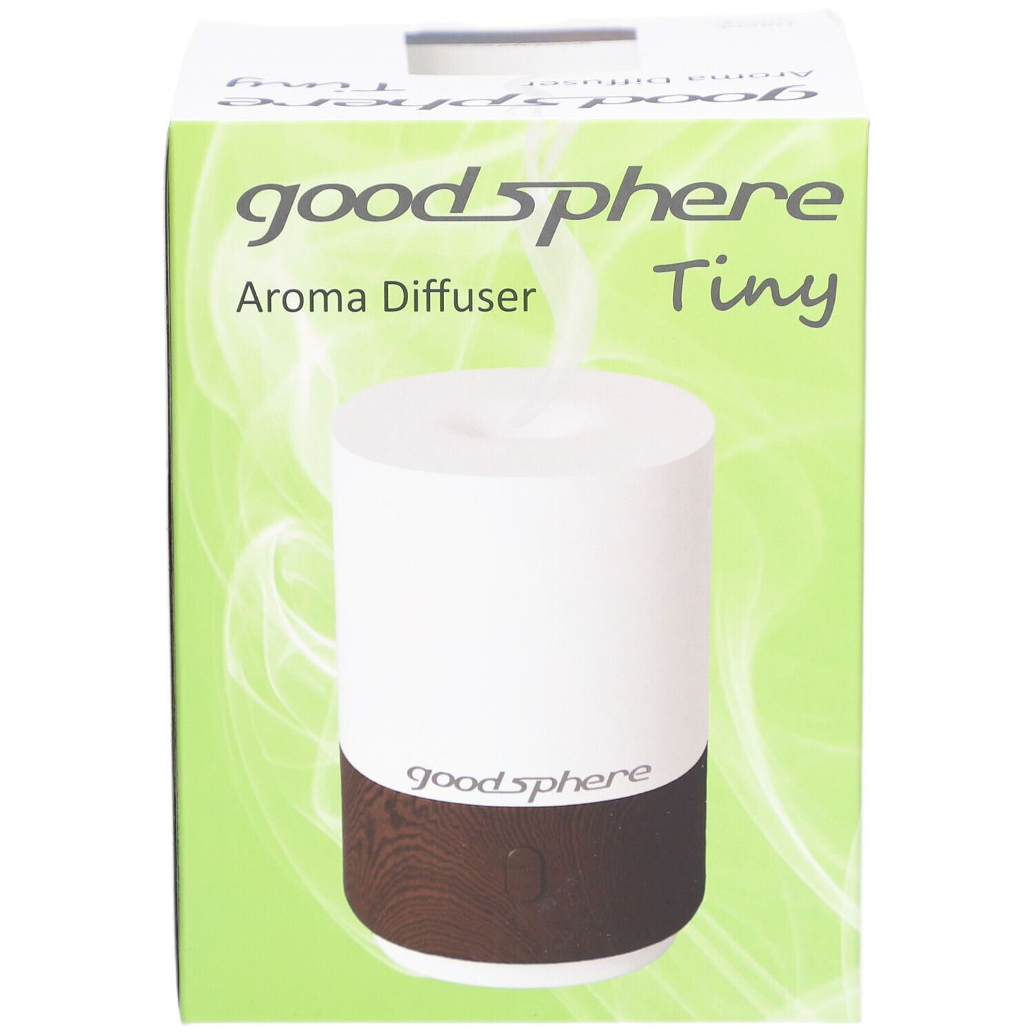 Goodsphere® Aromavernebler Tiny 15 m² Ultraschall-Diffuser Weiß/Dunkelbraun
