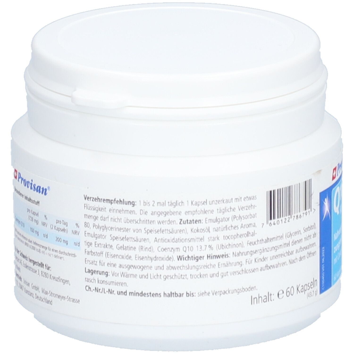 PROVISAN Q10 NT Kaps 100 mg Ds 60 Stk