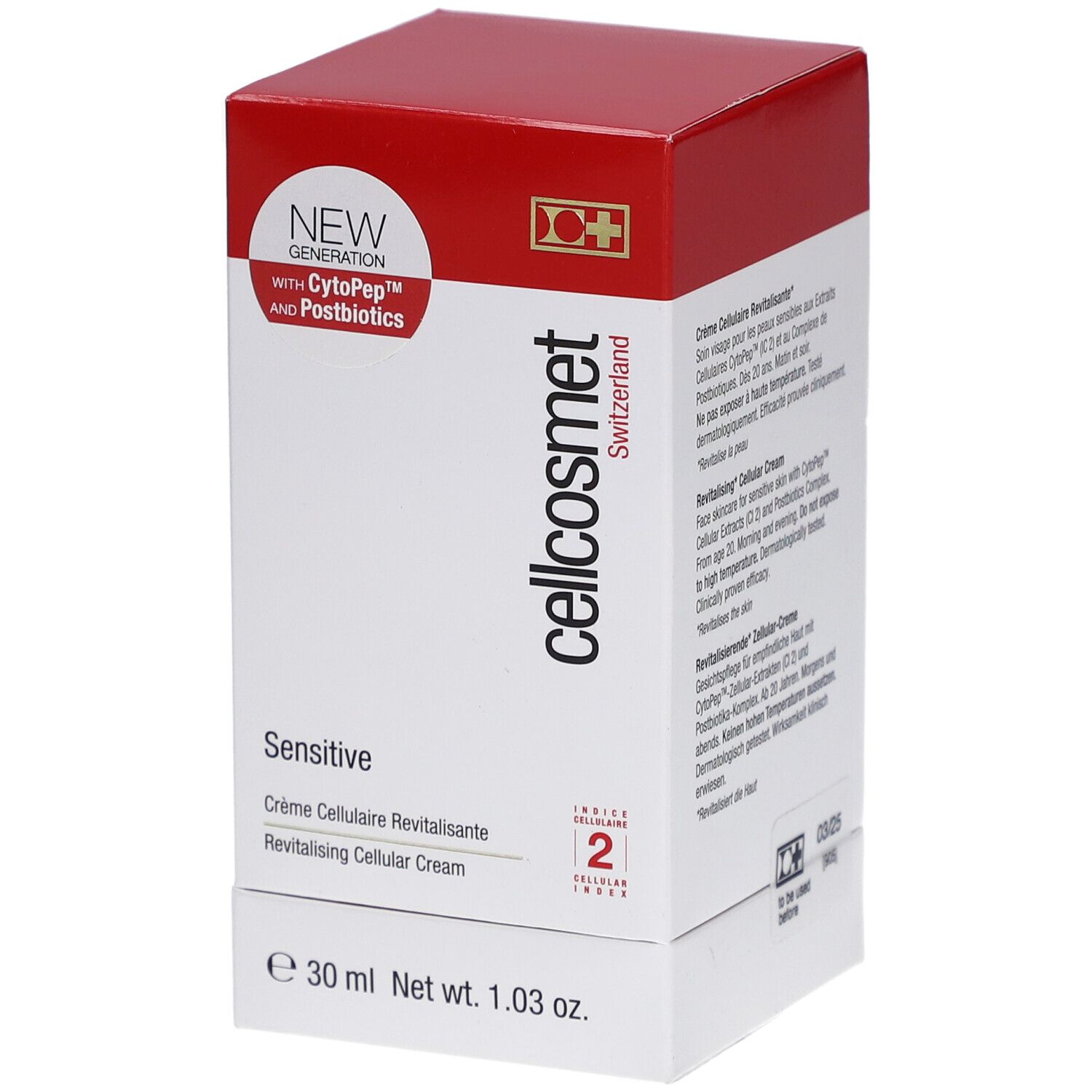 Cellcosmet Sensitive Crème Cellulaire Revitalisante