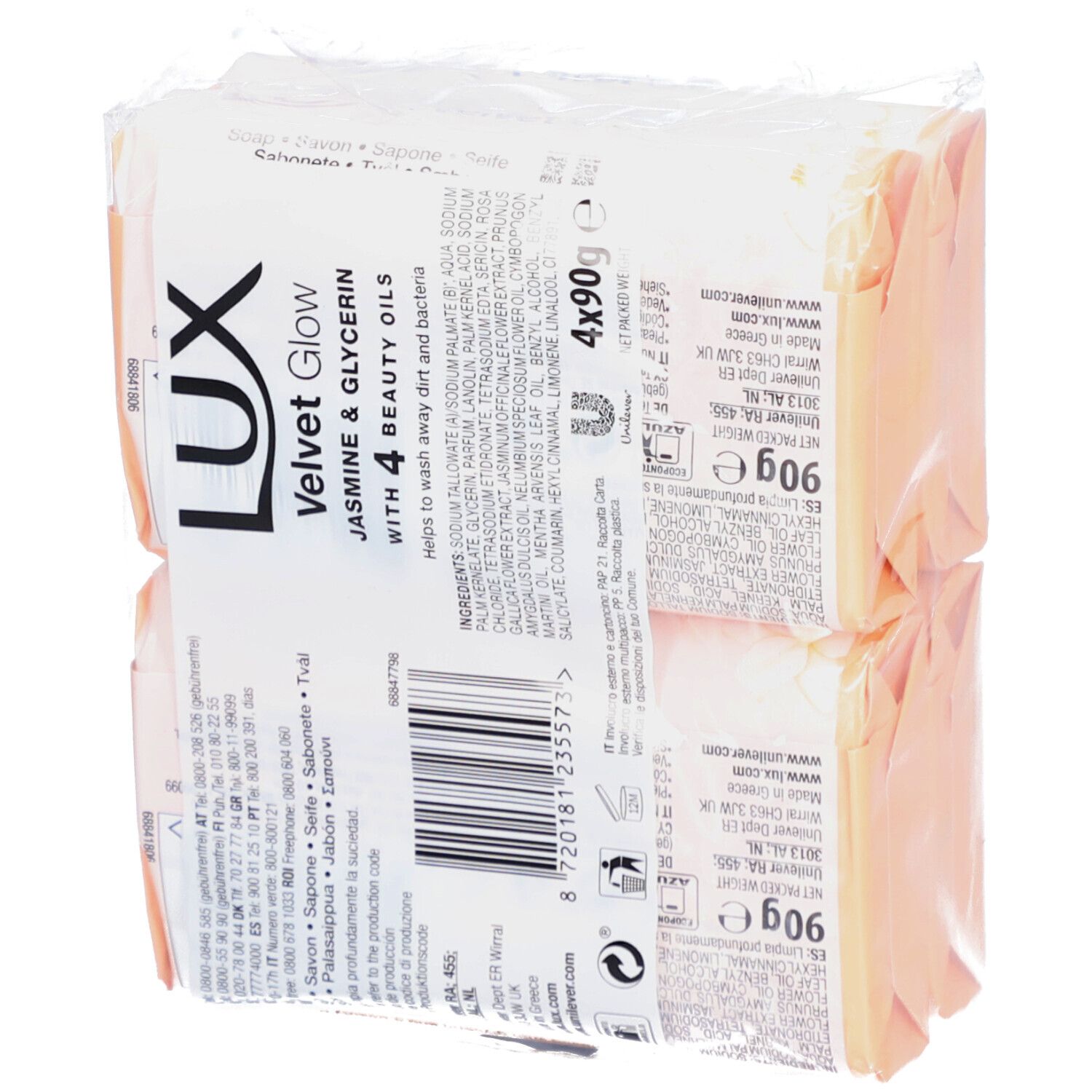 LUX Velvet Glow Savon Jasmin & Glycérine