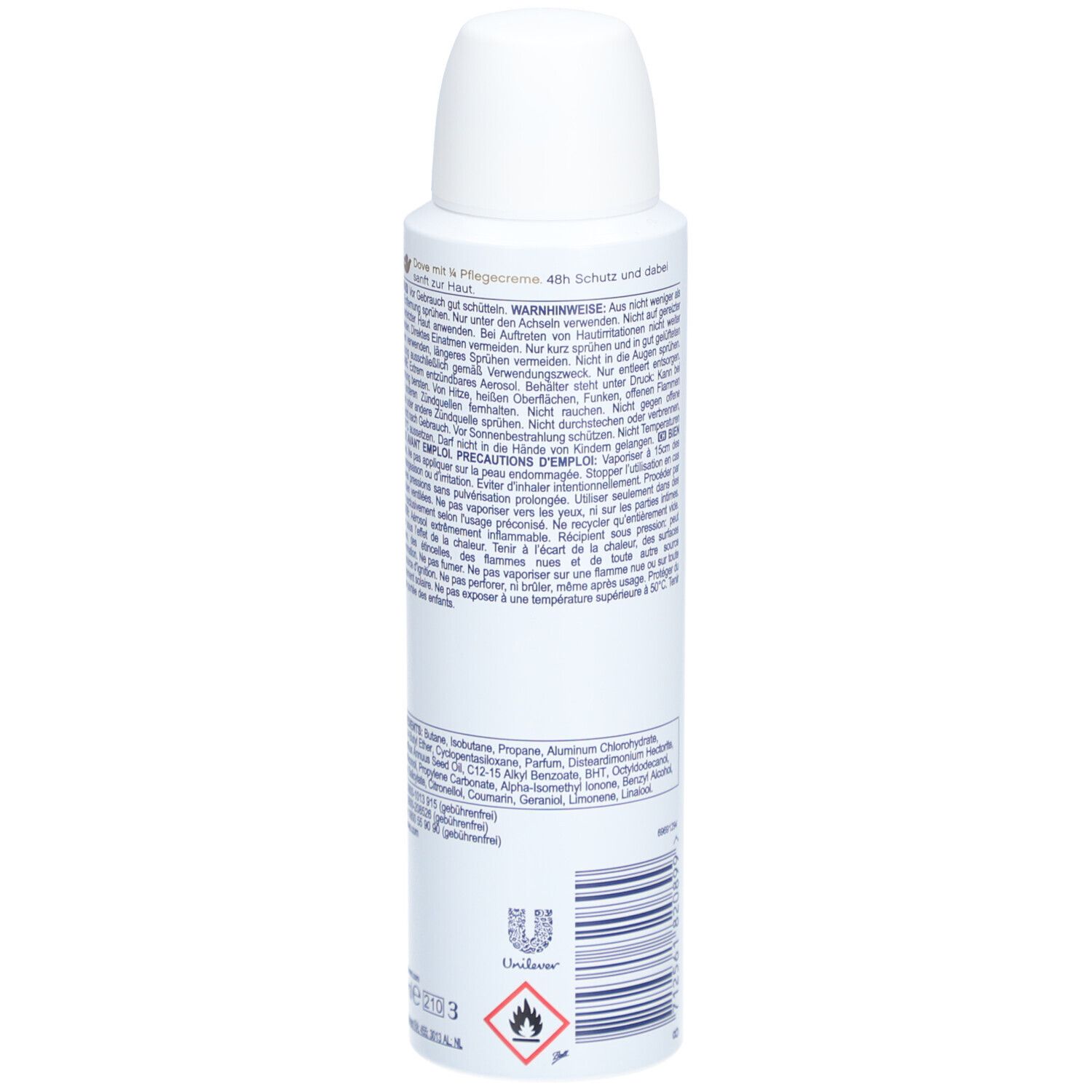 DOVE Déodorant und Spray Anti-Transpirant Soft Feel
