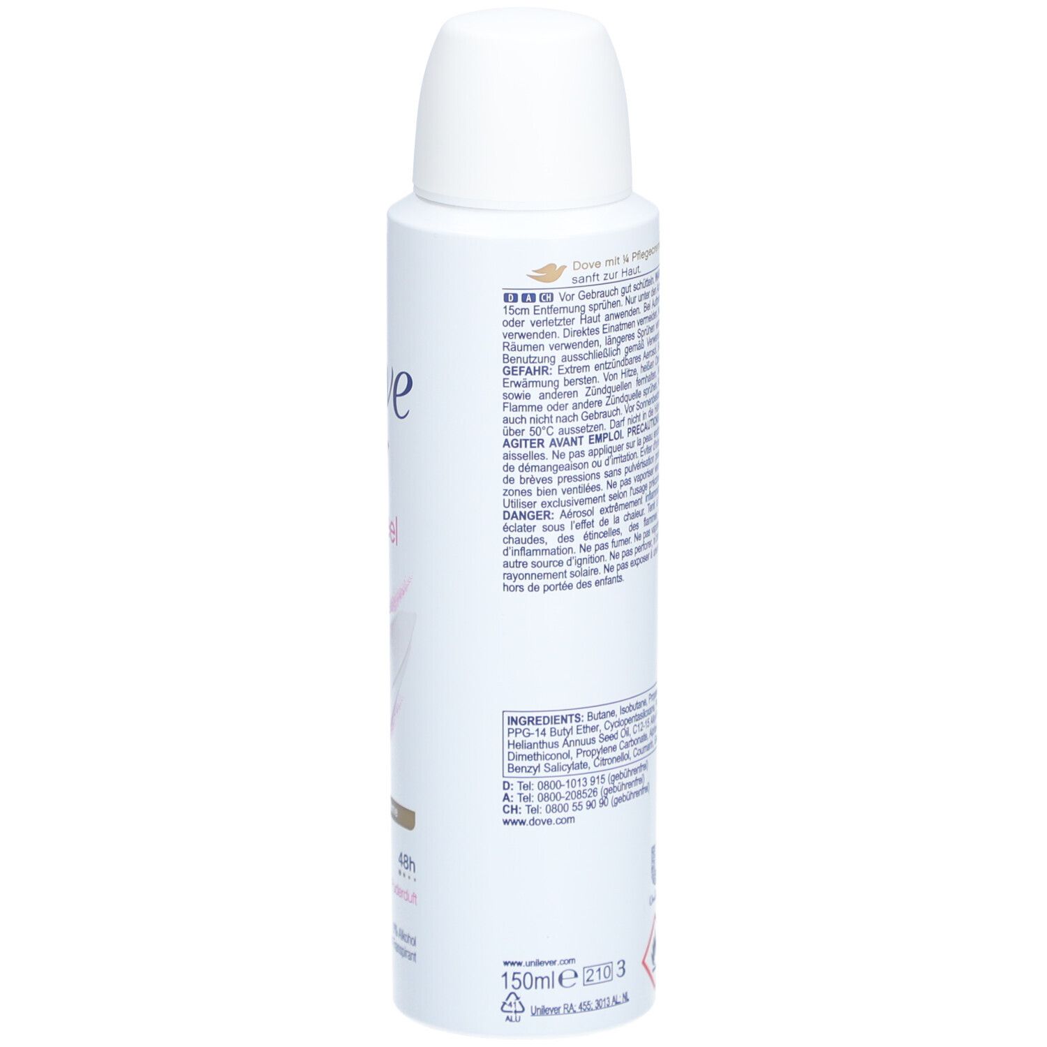 DOVE Déodorant und Spray Anti-Transpirant Soft Feel