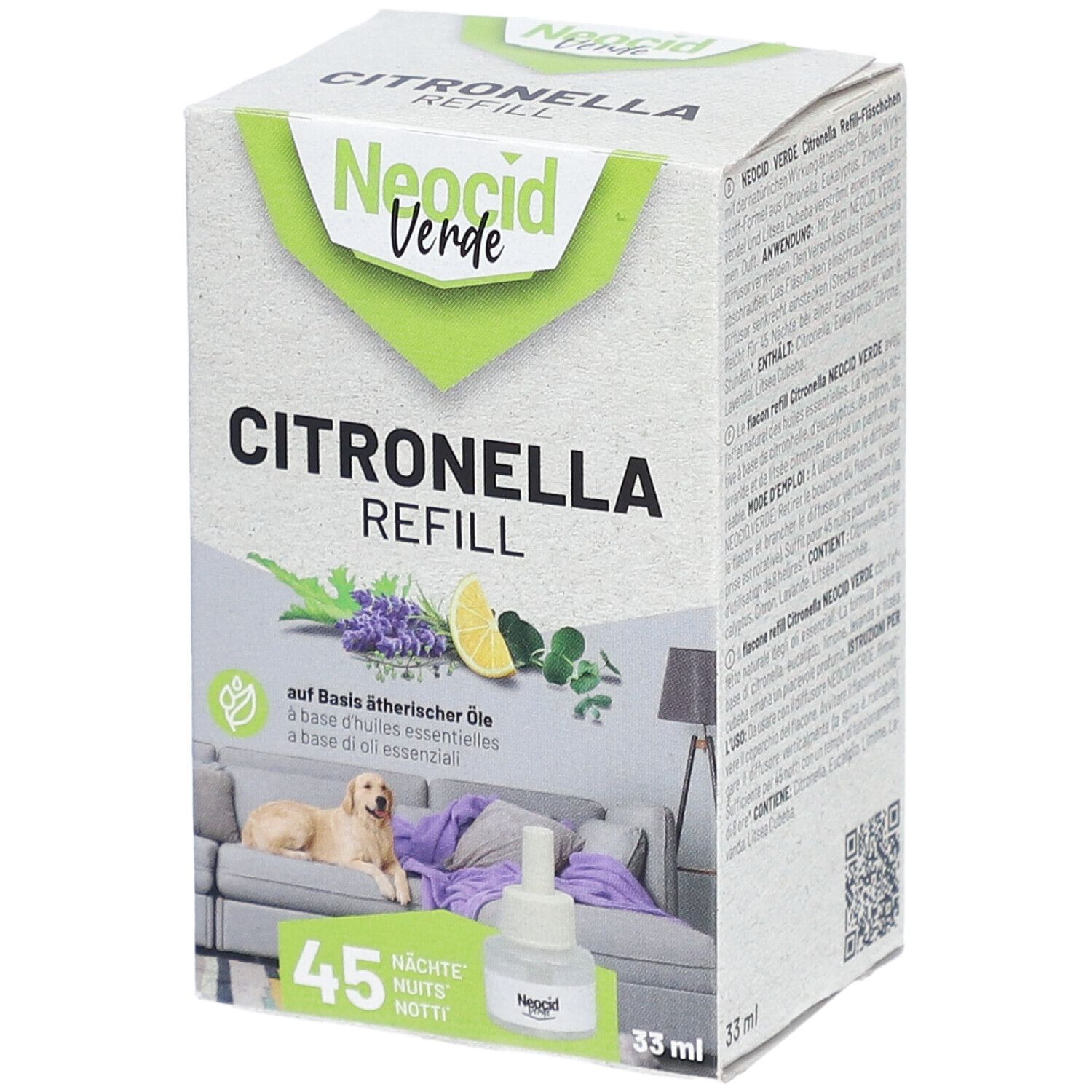 NEOCID VERDE Citronella Refill-Fläschchen Fl 33 ml