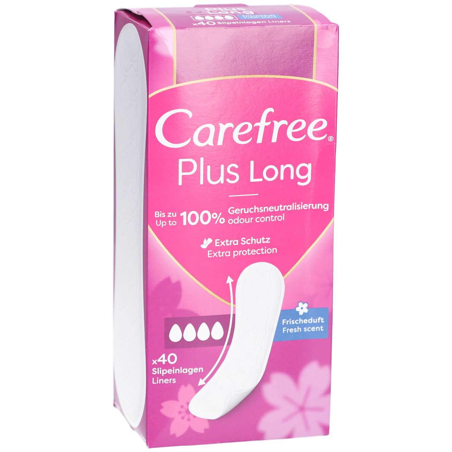 Carefree® Plus Long - Protège-slips Extra Protection - Parfum frais