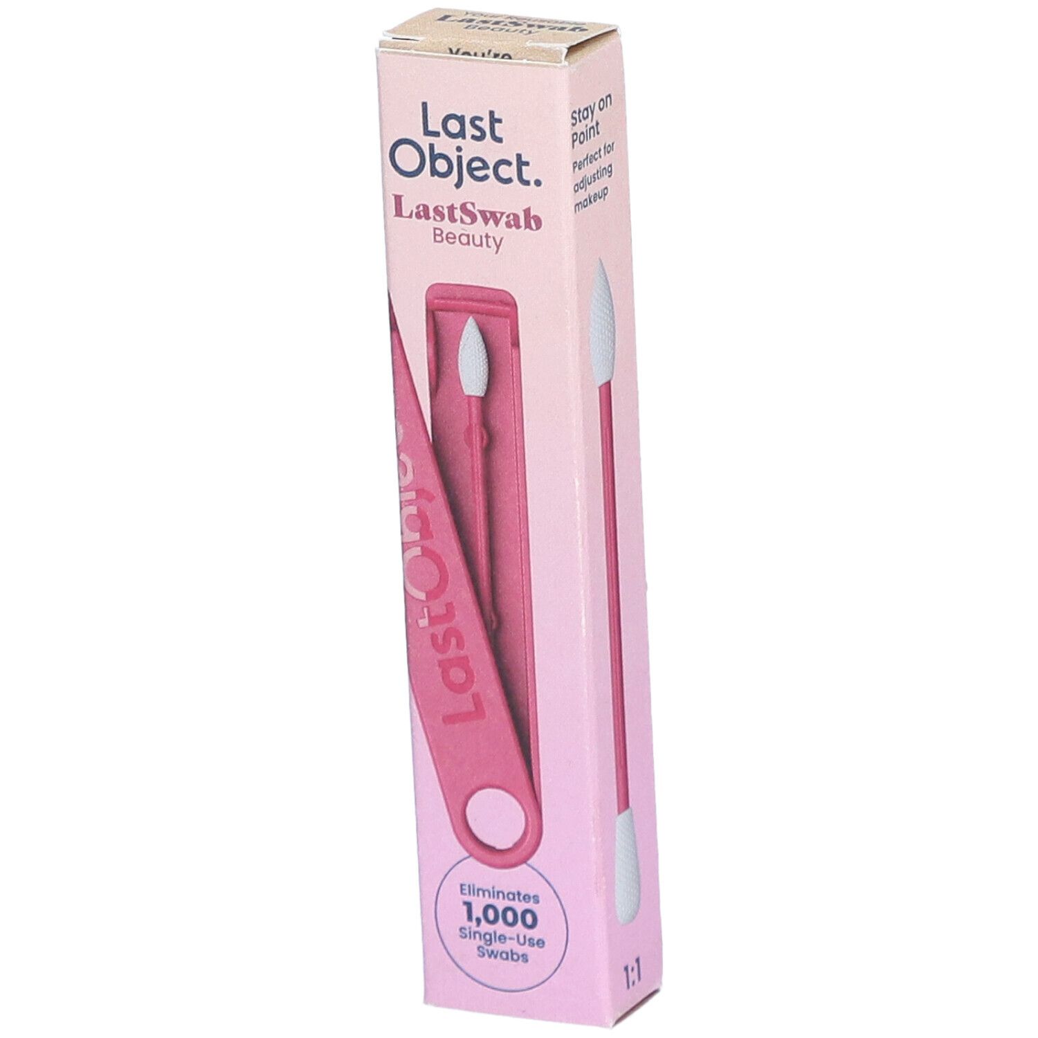 LASTSWAB Beauty wiederverw Wattestäbchen rot (neu)