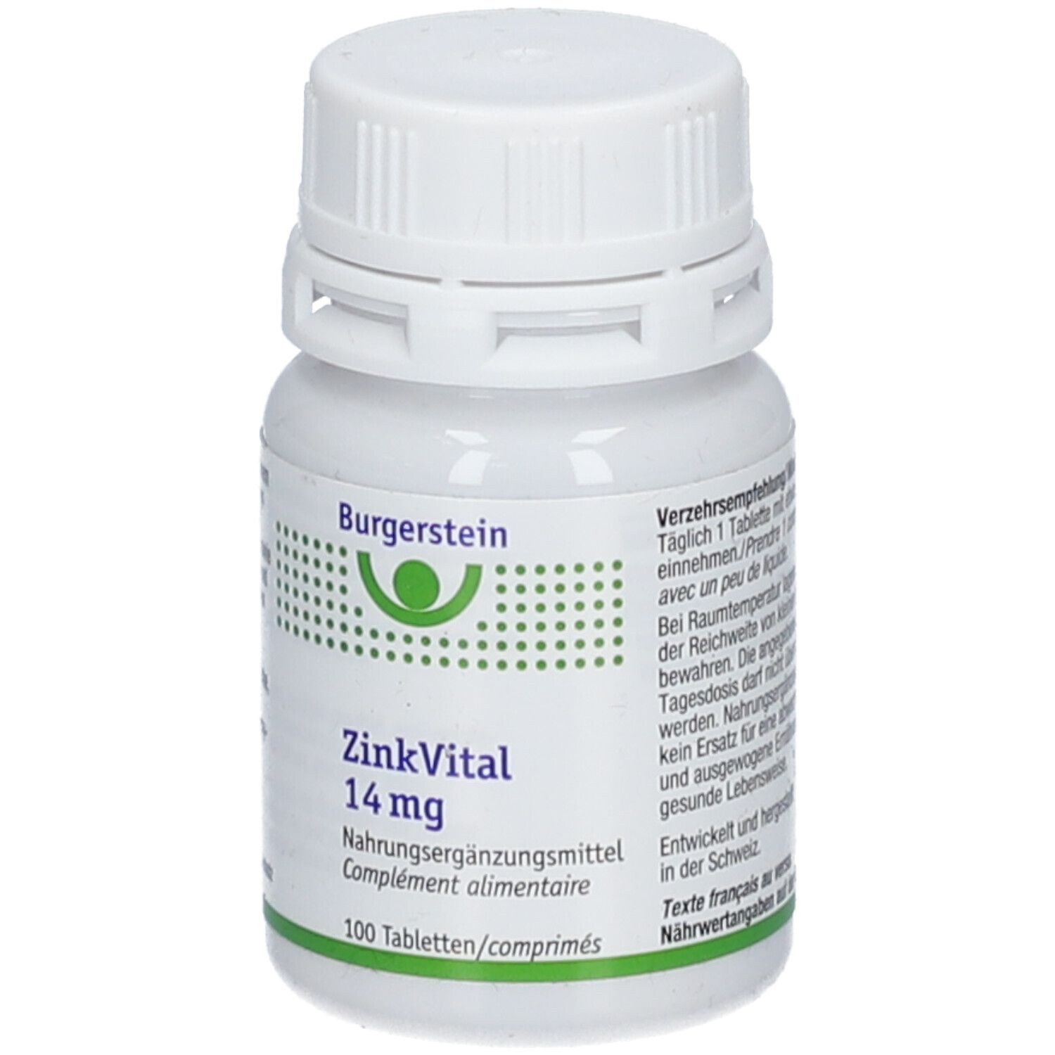 Burgerstein® ZinkVital 14 mg