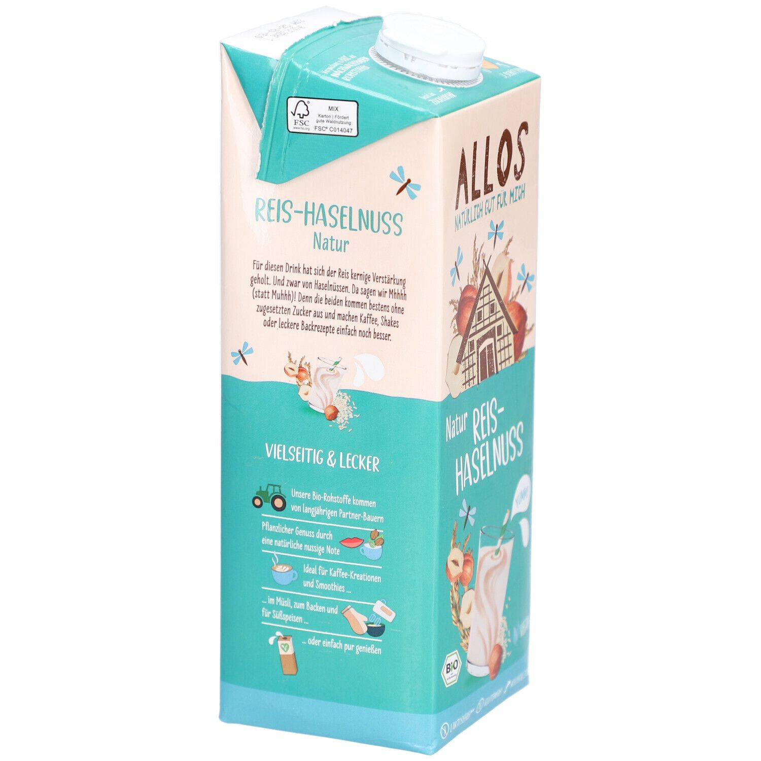 Allos Boisson Riz Noisette sans sucre ajouté, sans gluten