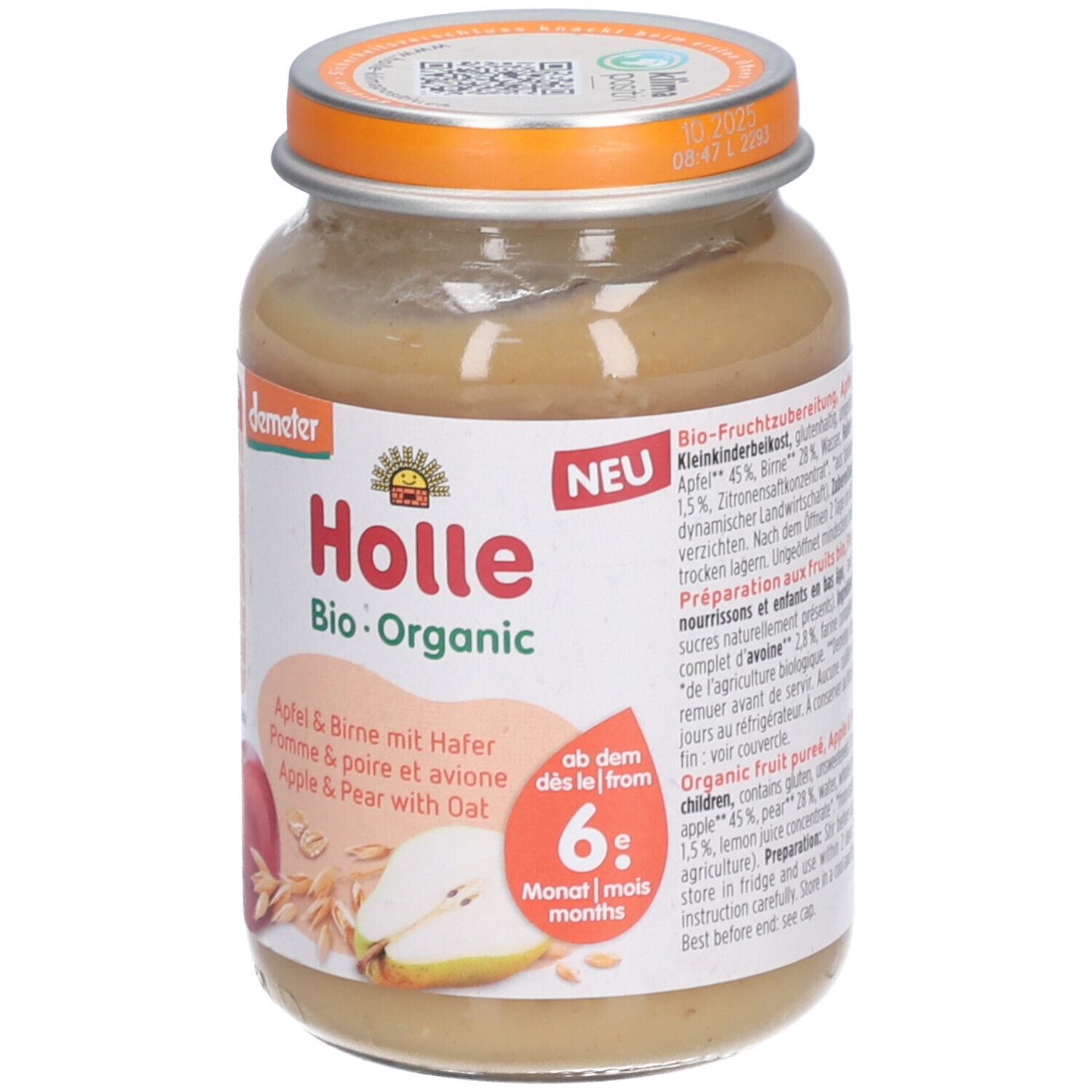 Holle Pomme & poire et avoine