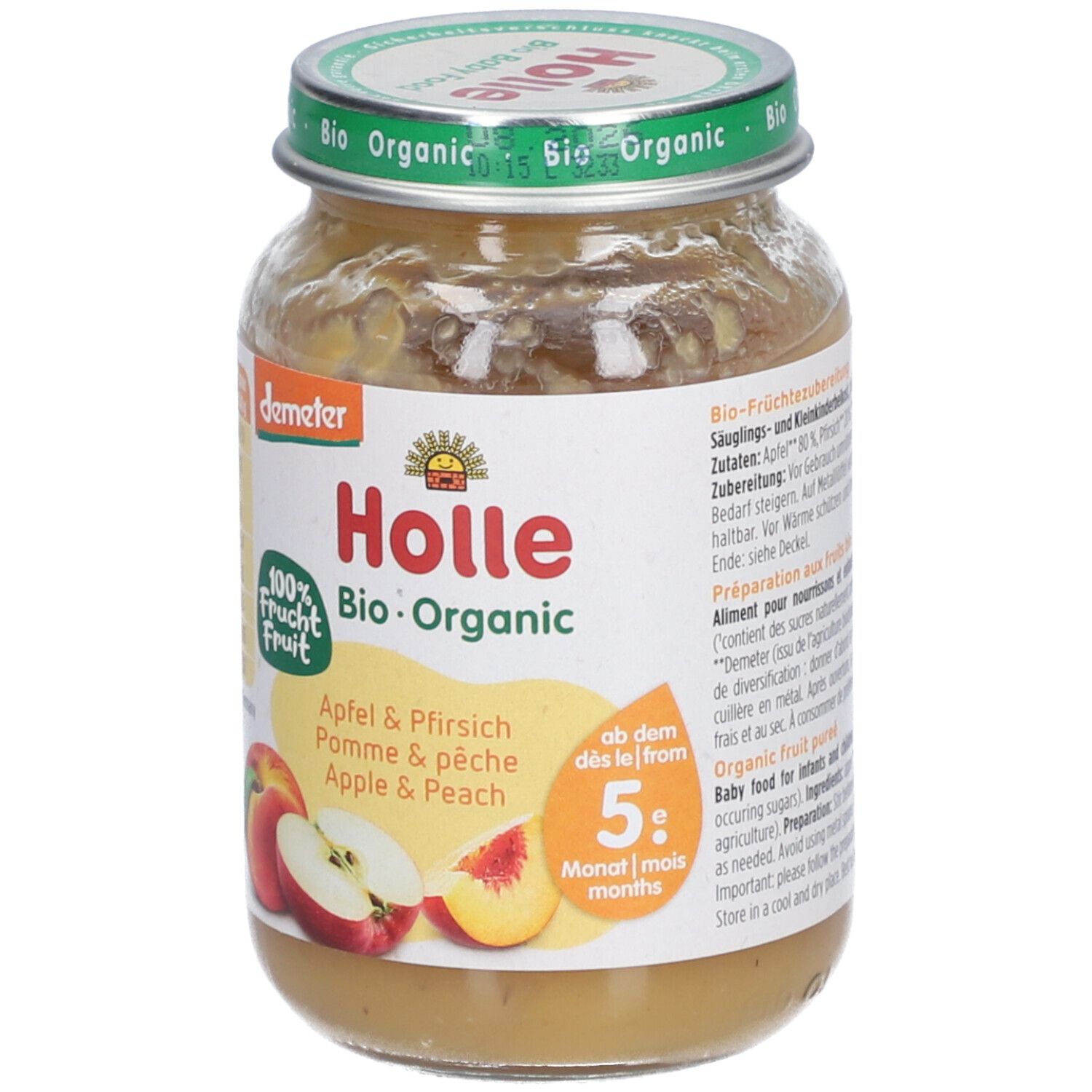 Holle Pomme et pêche bio