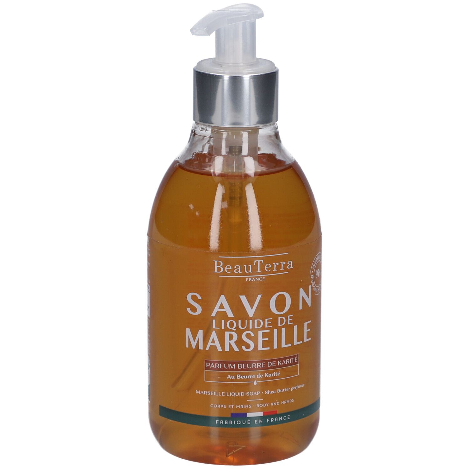 BeauTerra Savon Liquide de Marseille - Beurre de Karité